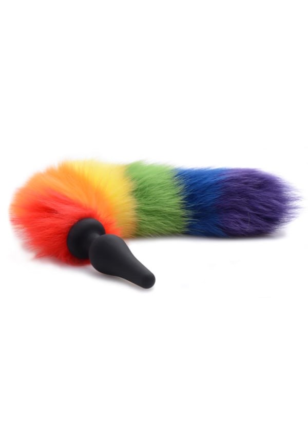 The statement rainbow butt plug.