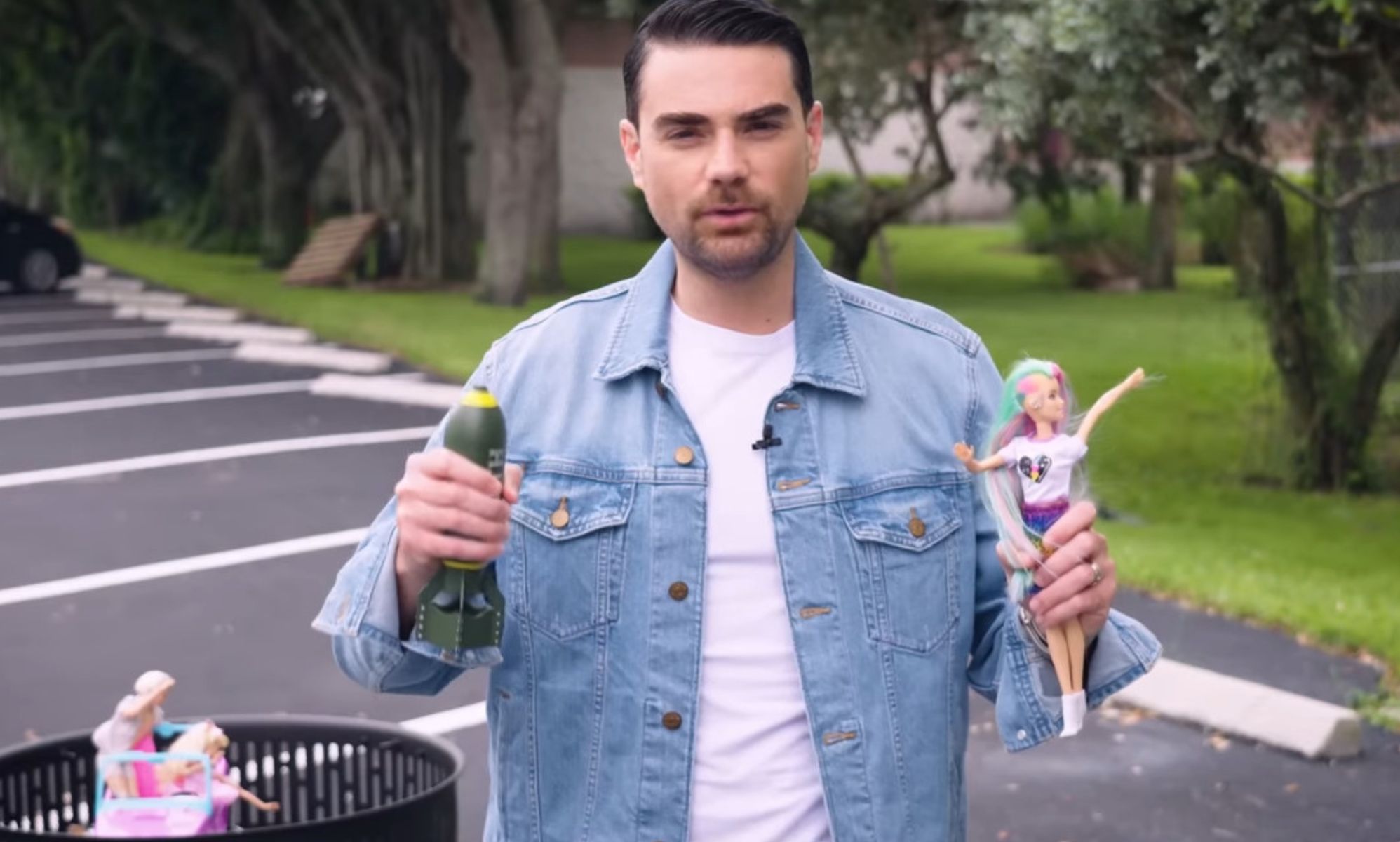 Ben Shapiro is so furious about the Barbie movie, he set fire to all his dolls