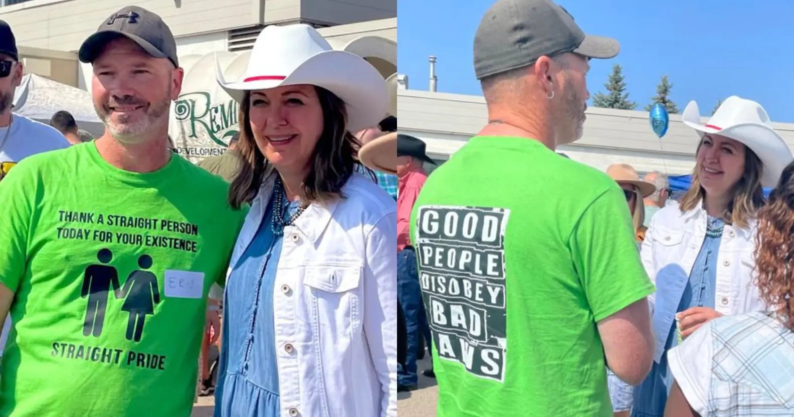 'Straight pride' photo lands Canadian politician Danielle Smith in hot water