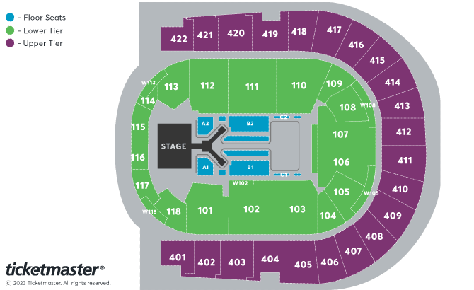 Jonas Brothers seating plan