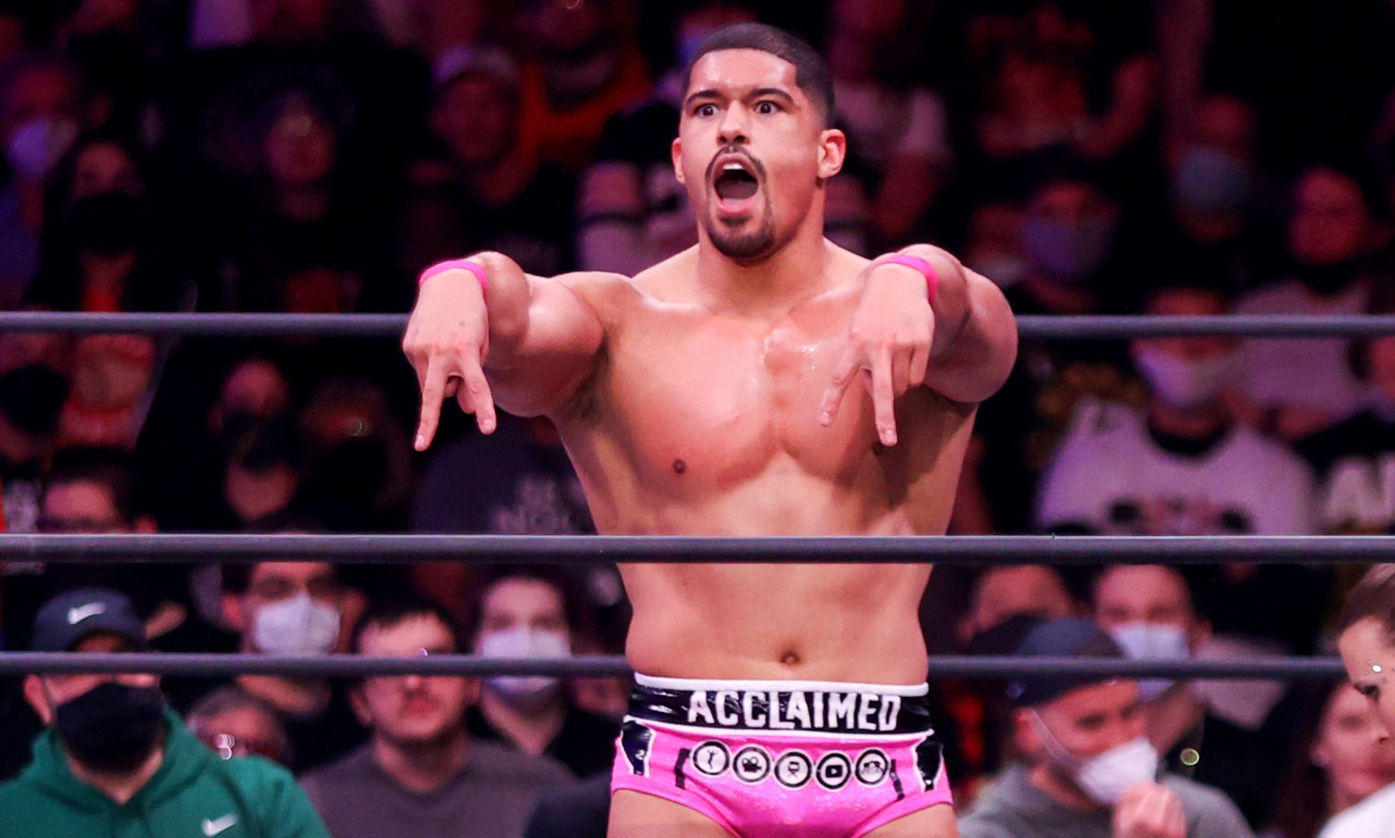 Wrestler Anthony Bowens reflects on viral coming out moment in the ring
