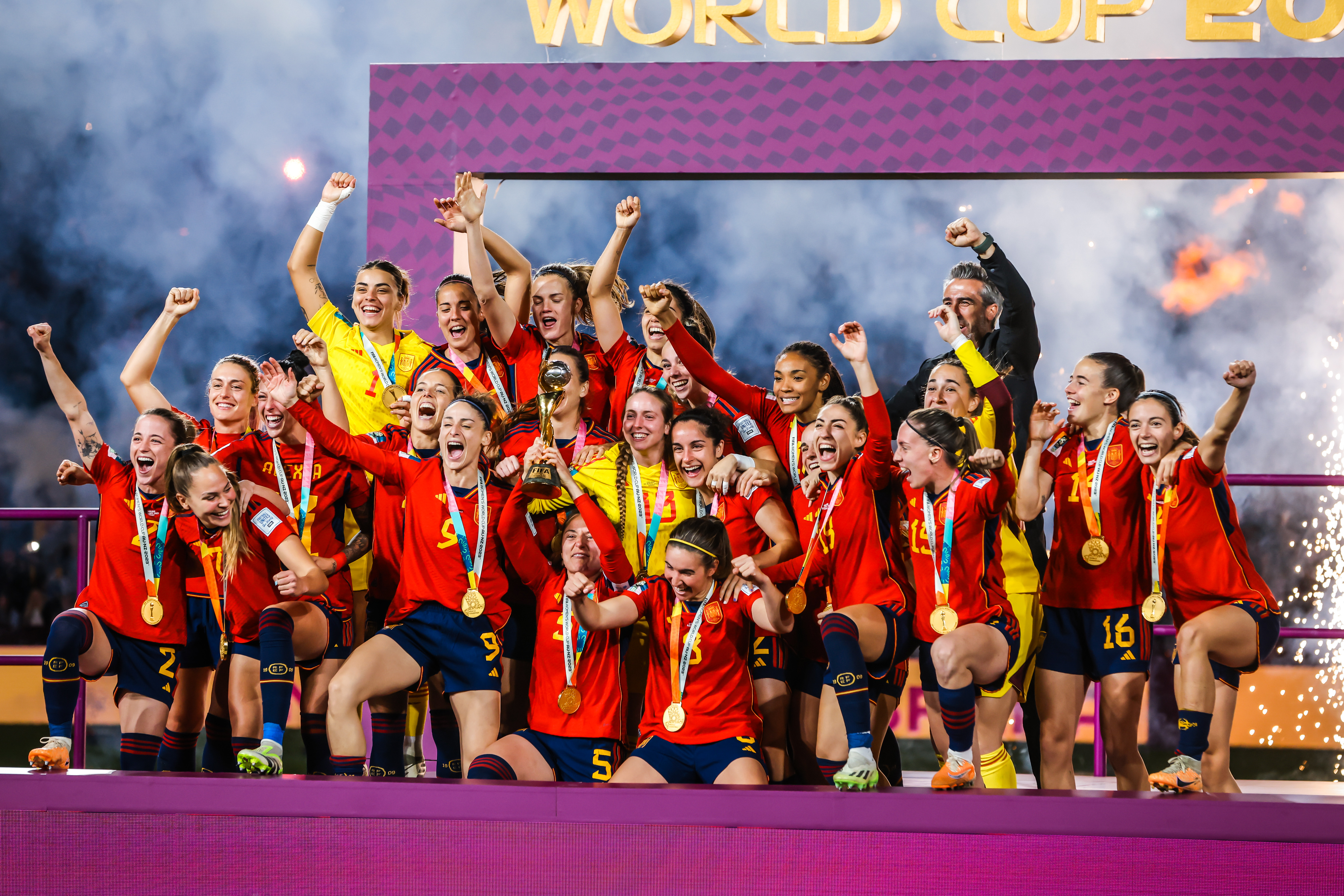 Spain celebrates World Cup win