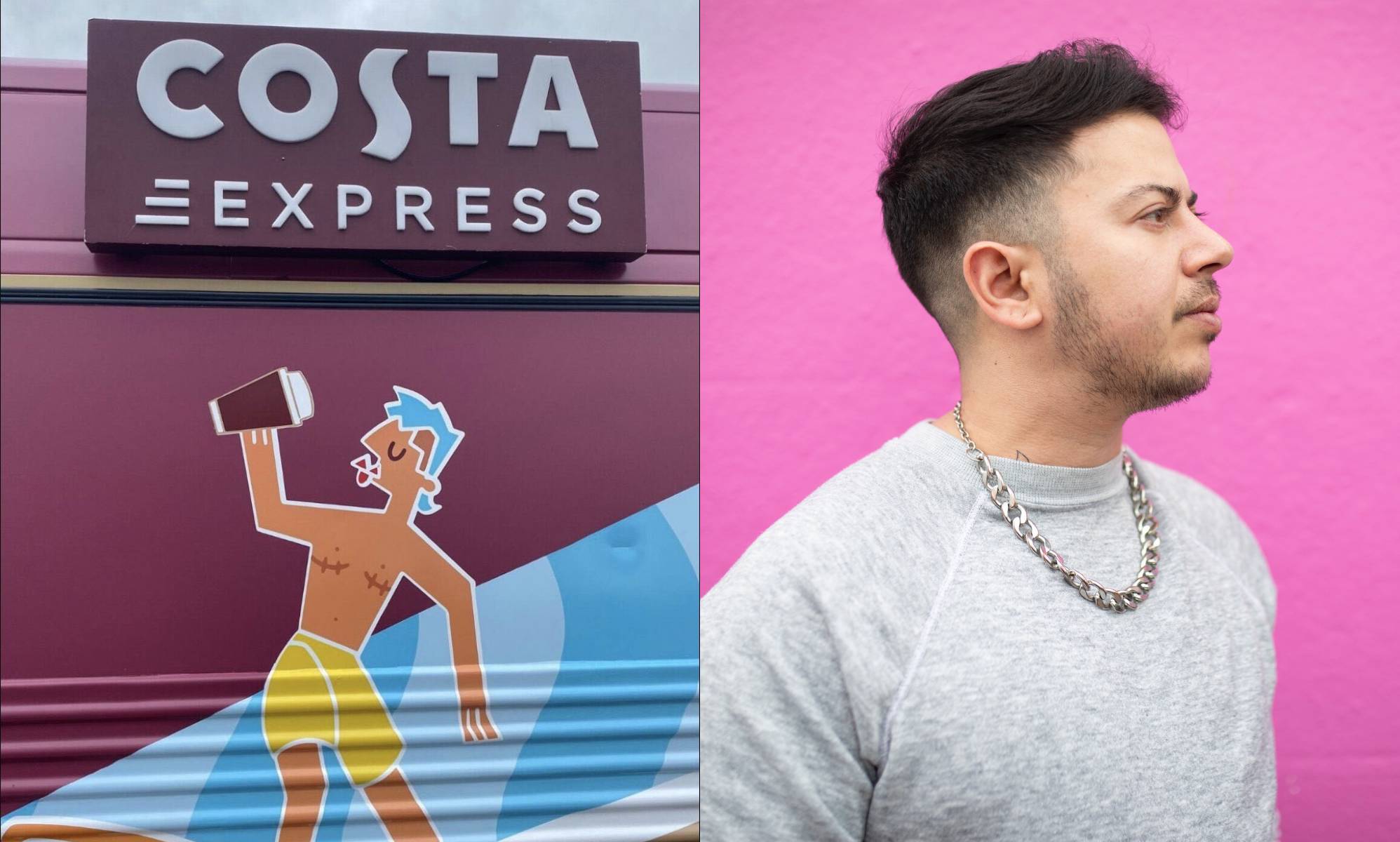 Costa Coffee trans mural is 'bold, beautiful' and important: 'Top surgery is self-love'