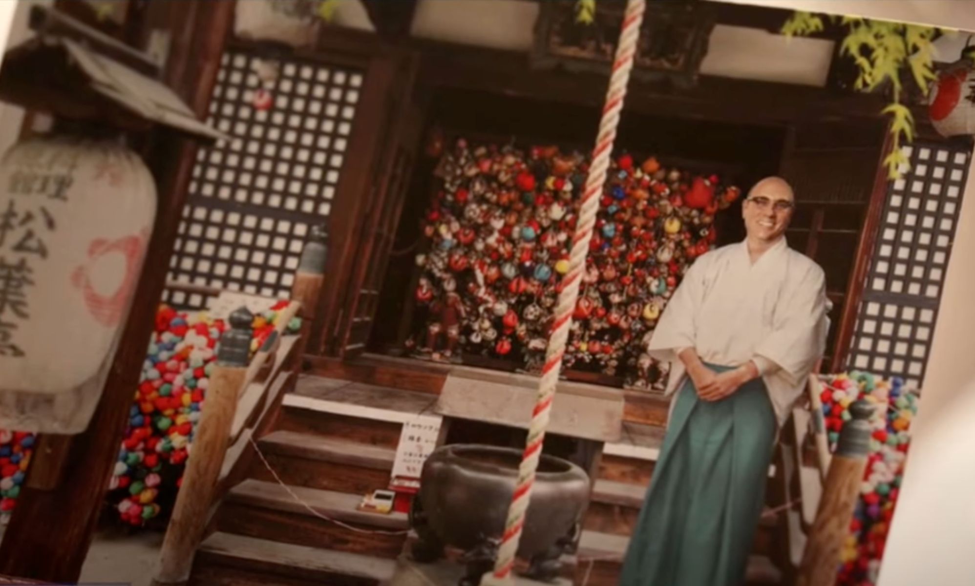 A photo of And Just Like That... character Stanford Blatch (played by late actor Willie Garson) wearing monk