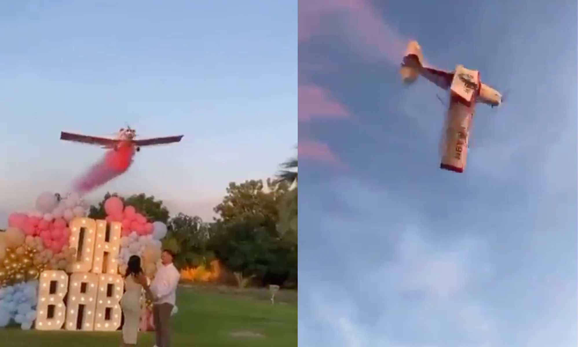 Gender reveal party goes horribly wrong after stunt plane crashes, killing pilot