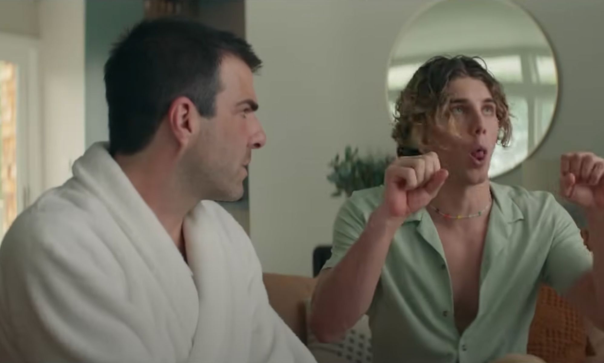 Zachary Quinto and Lukas Gage in new trailer for queer comedy Down Low.