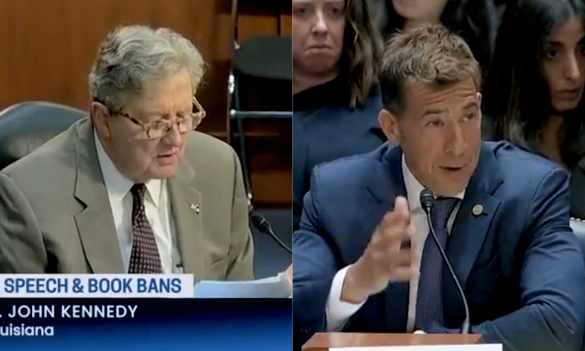 Senate book ban hearing gets weird as senator John Kennedy reads sexually explicit passage