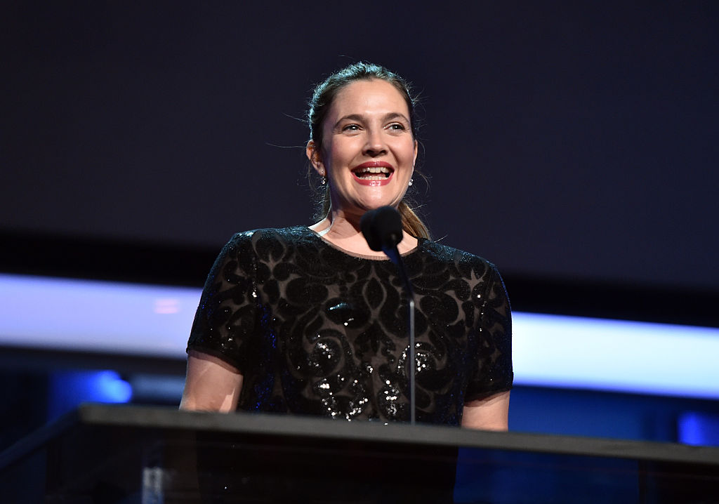 Drew Barrymore speaks onstage during American Film Institute