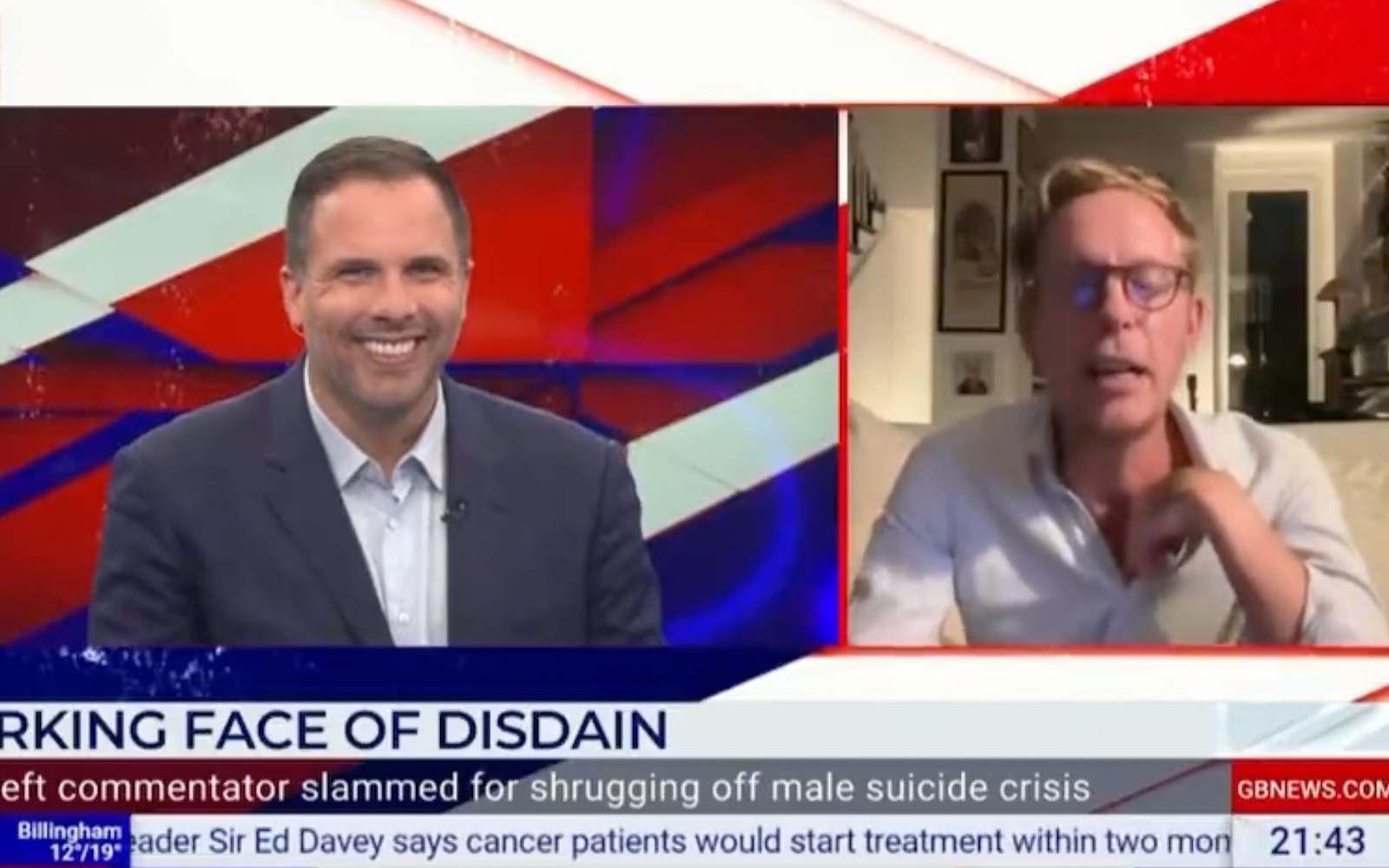 Laurence Fox and Dan Wootton