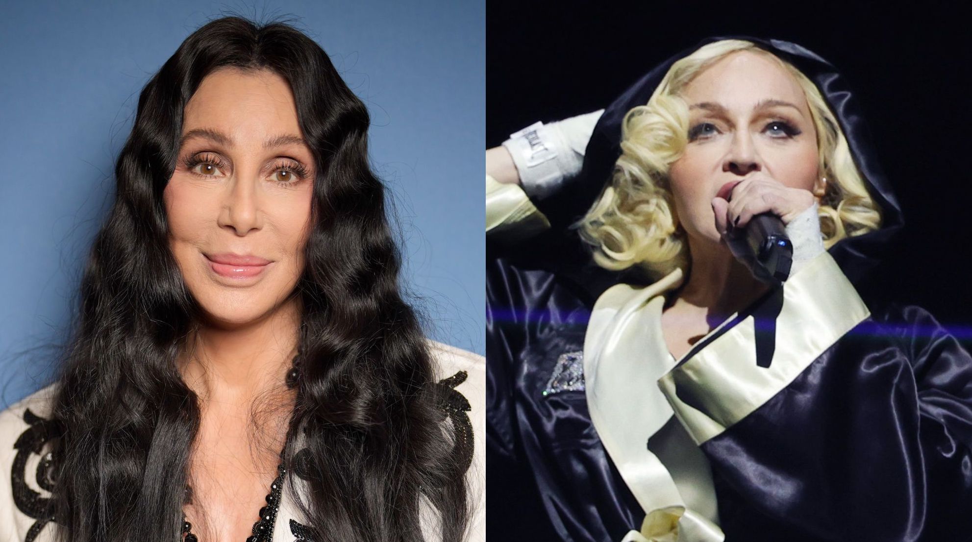 Cher reacts to Madonna playing feud clip on the Celebration Tour: 'I said a lot worse'