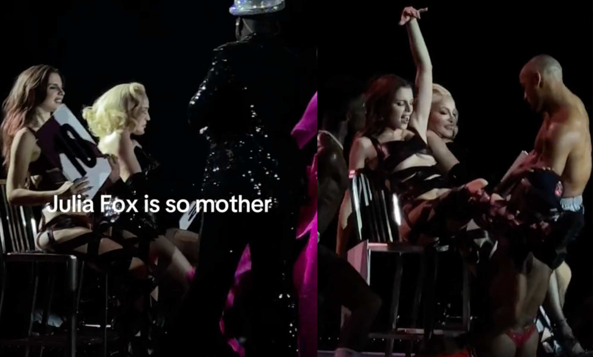 Julia Fox joins Madonna on stage for Celebration Tour in London