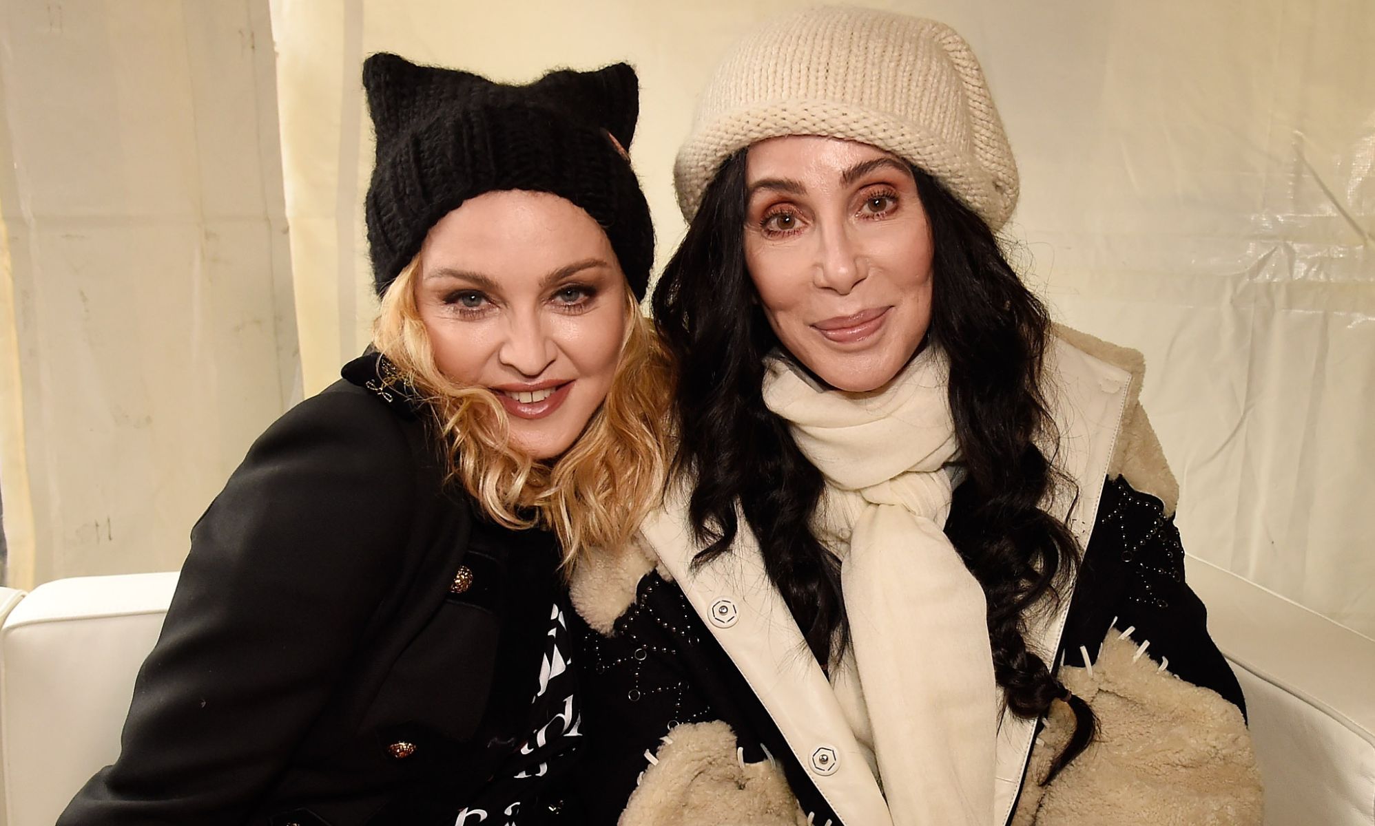 Madonna (left) and Cher (right) at the 2017 Women