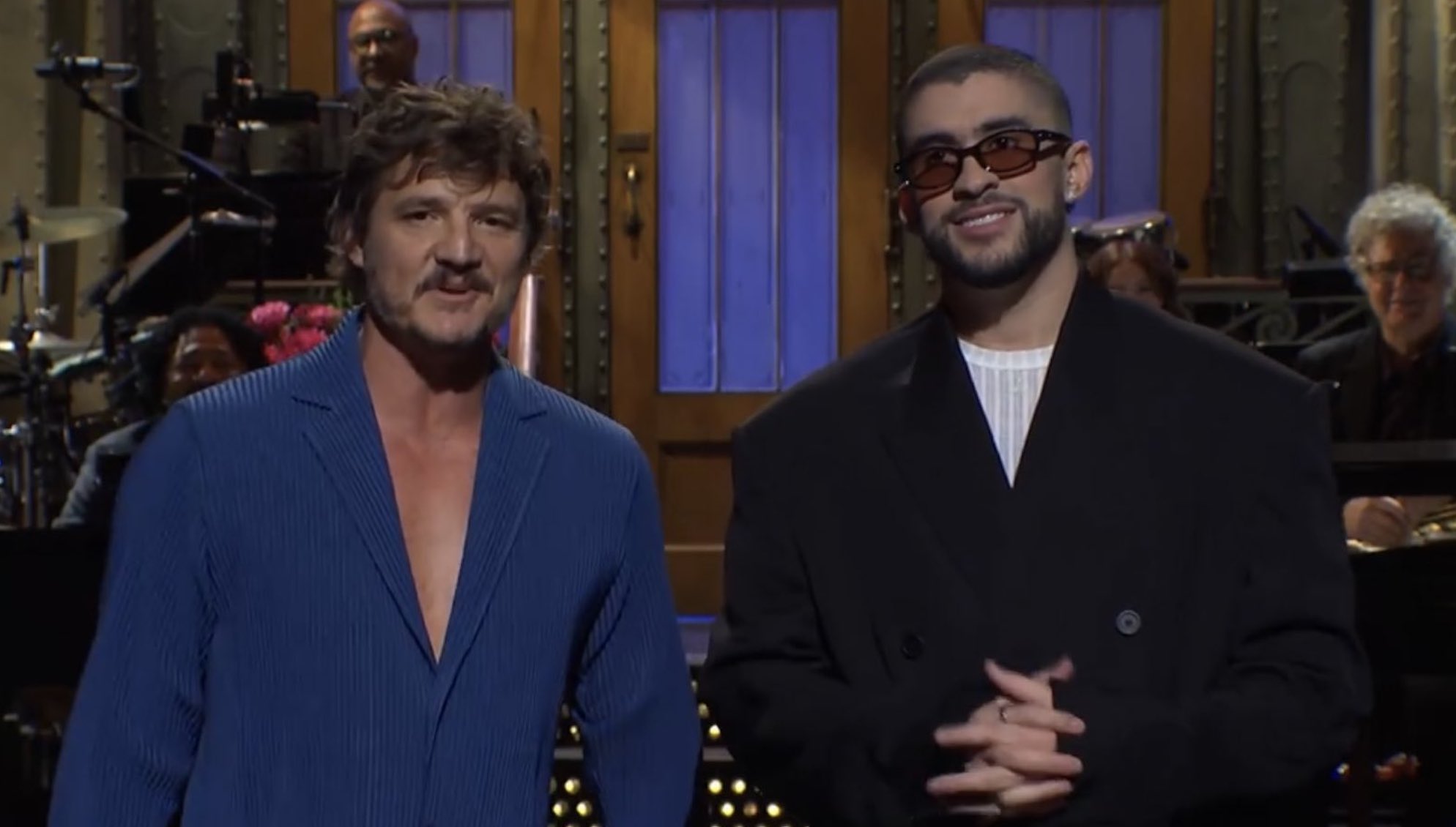 Pedro Pascal and Bad Bunny's surprise SNL appearance sends gays into frenzy: 'I'm in love'