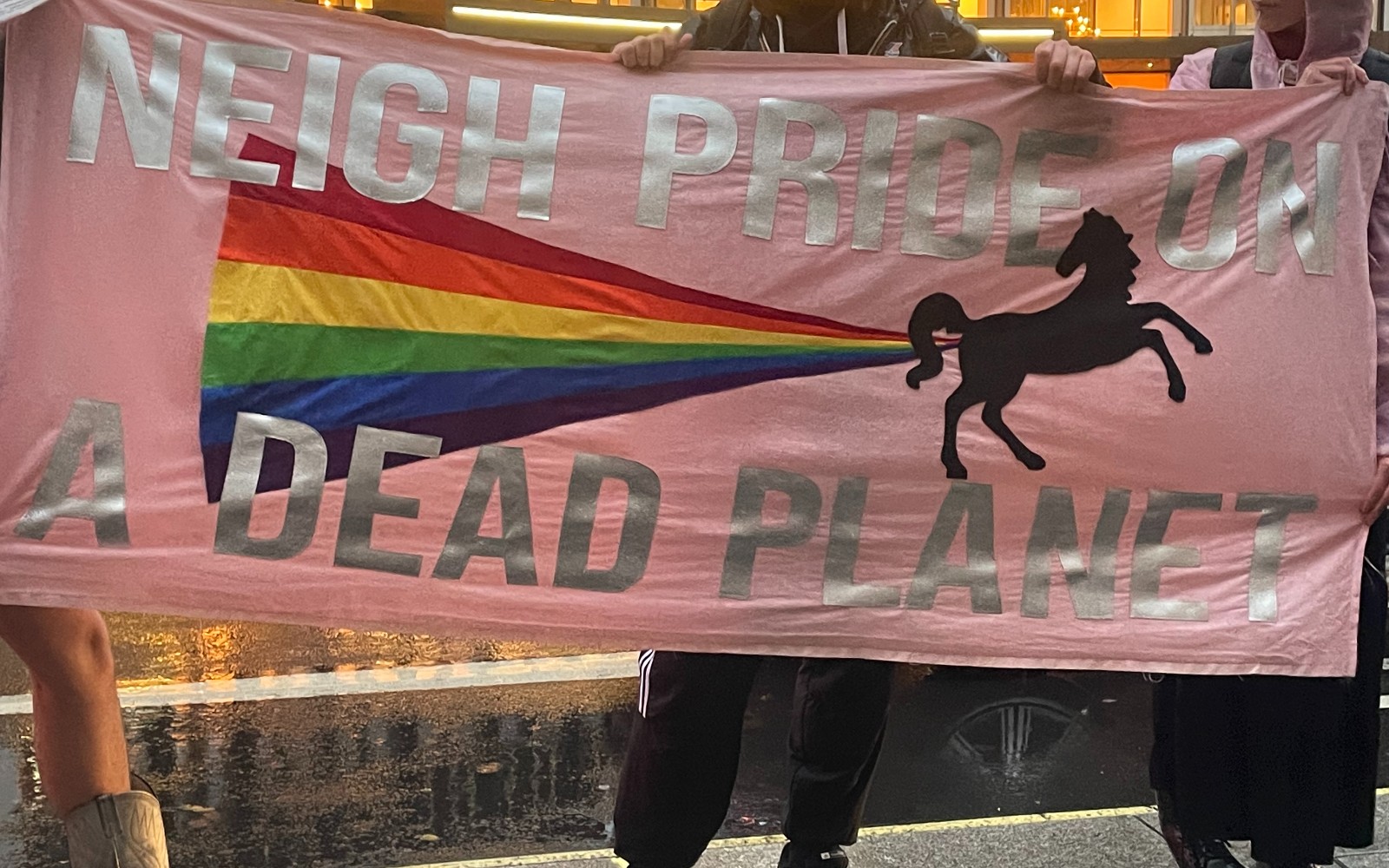 Climate activists protest PinkNews Awards 2023 over sponsor fossil fuel links