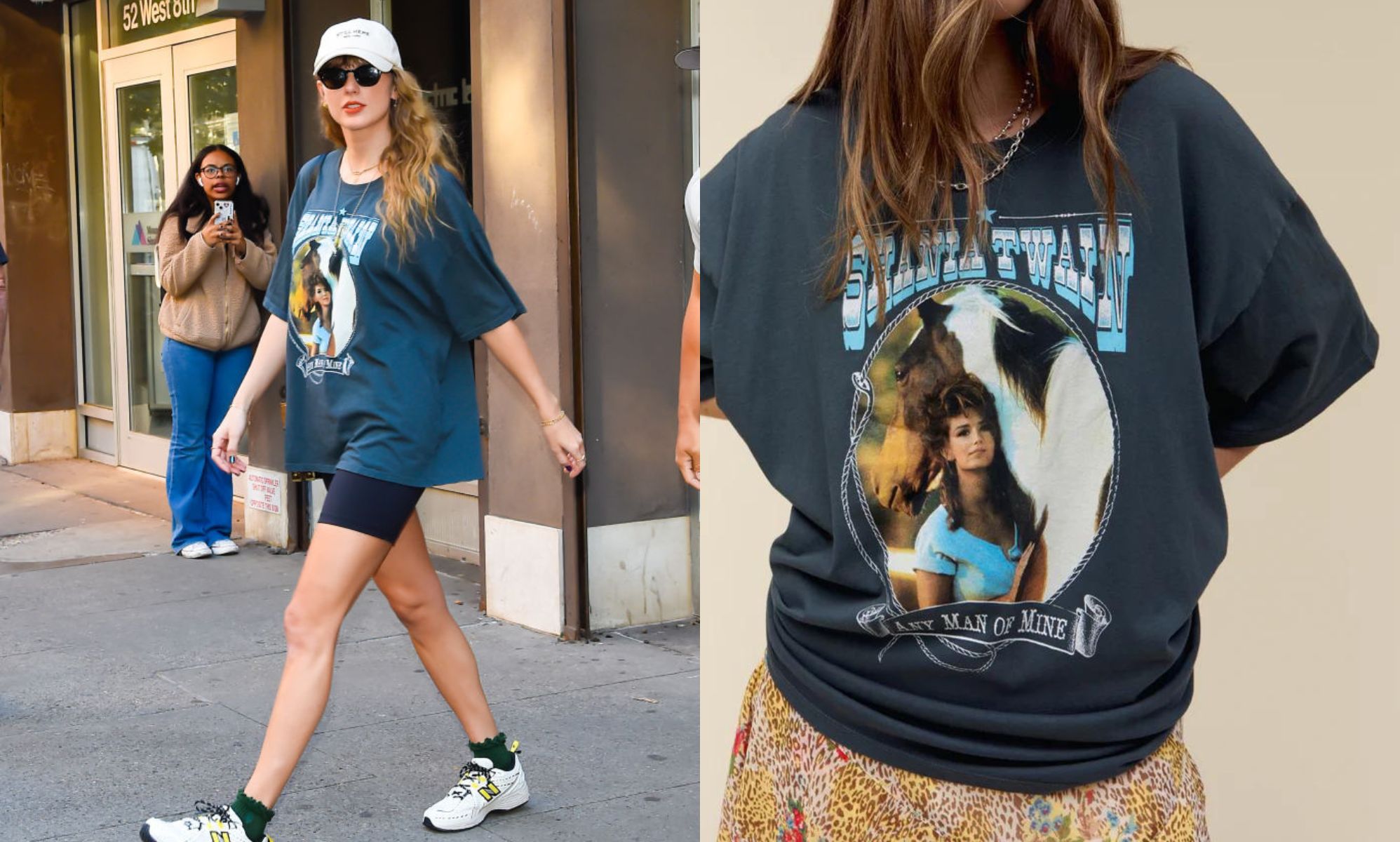Taylor Swift wears a vintage Shania Twain t-shirt – and fans can get the same one