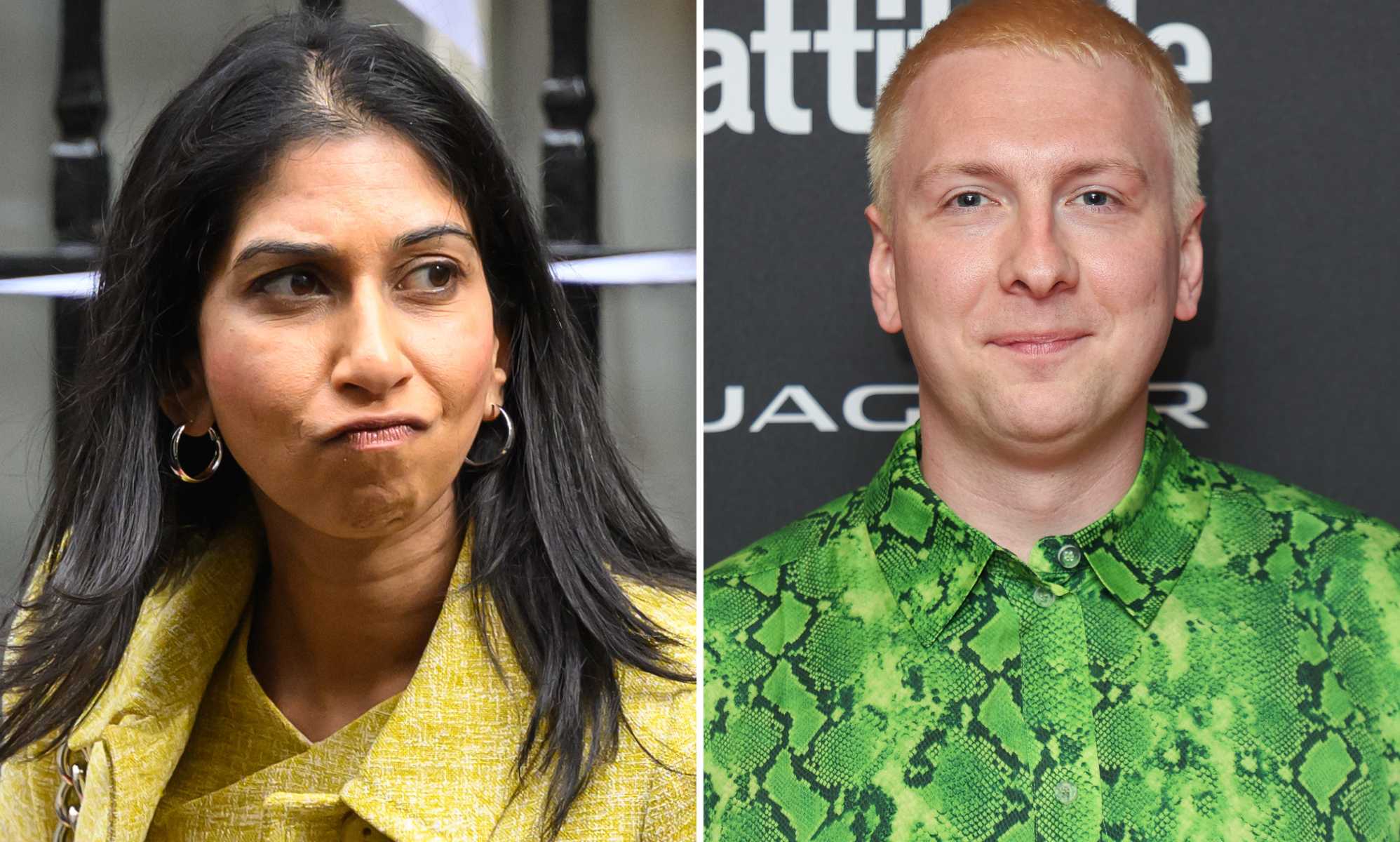 Joe Lycett thanks 'callous and cruel' Suella Braverman for helping him raise money for homeless charity