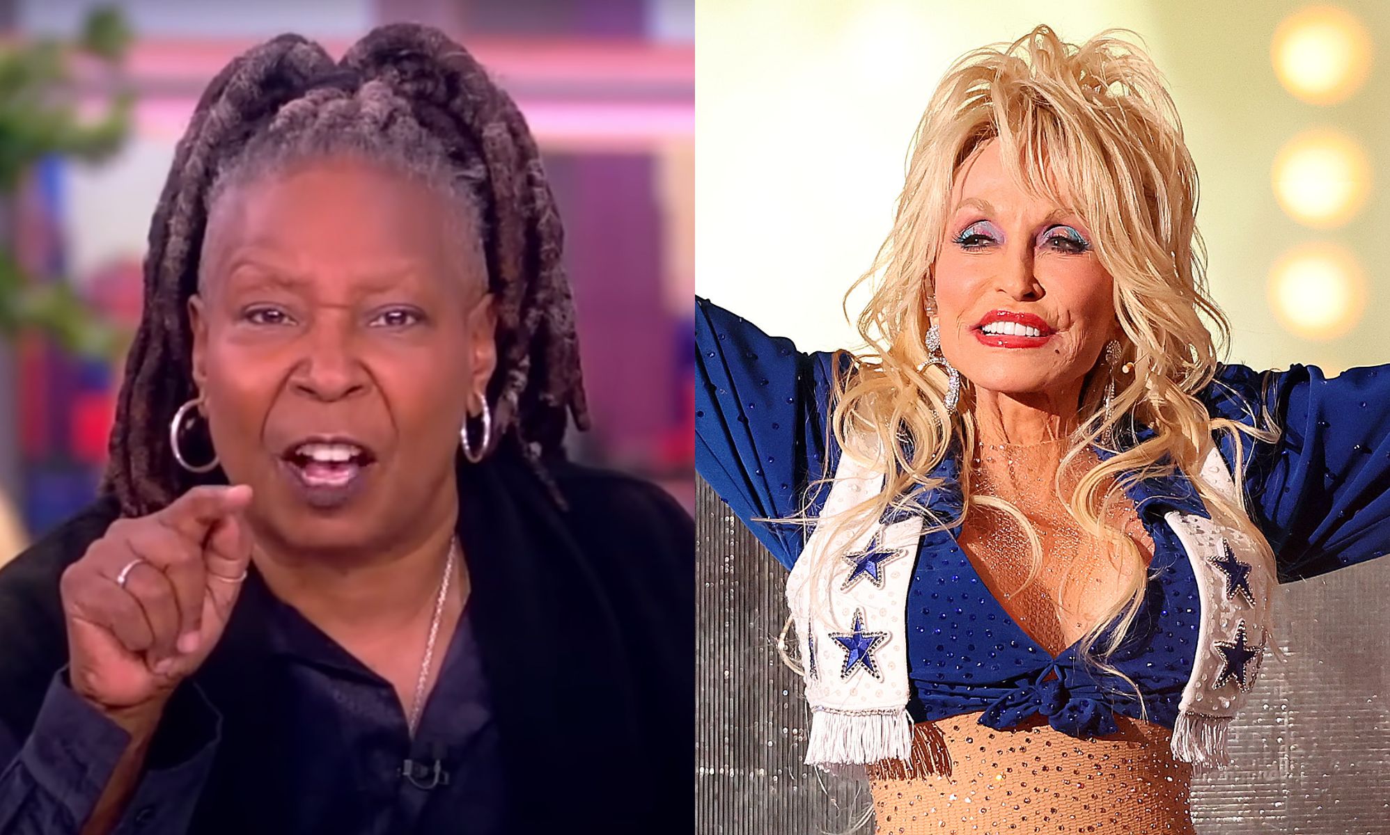 Dolly Parton trolls should be 'ashamed' says Whoopi Goldberg after cheerleader backlash