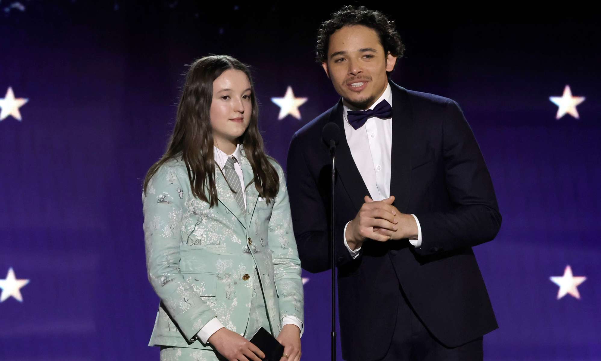Bella Ramsey and Anthony Ramos at the Critics