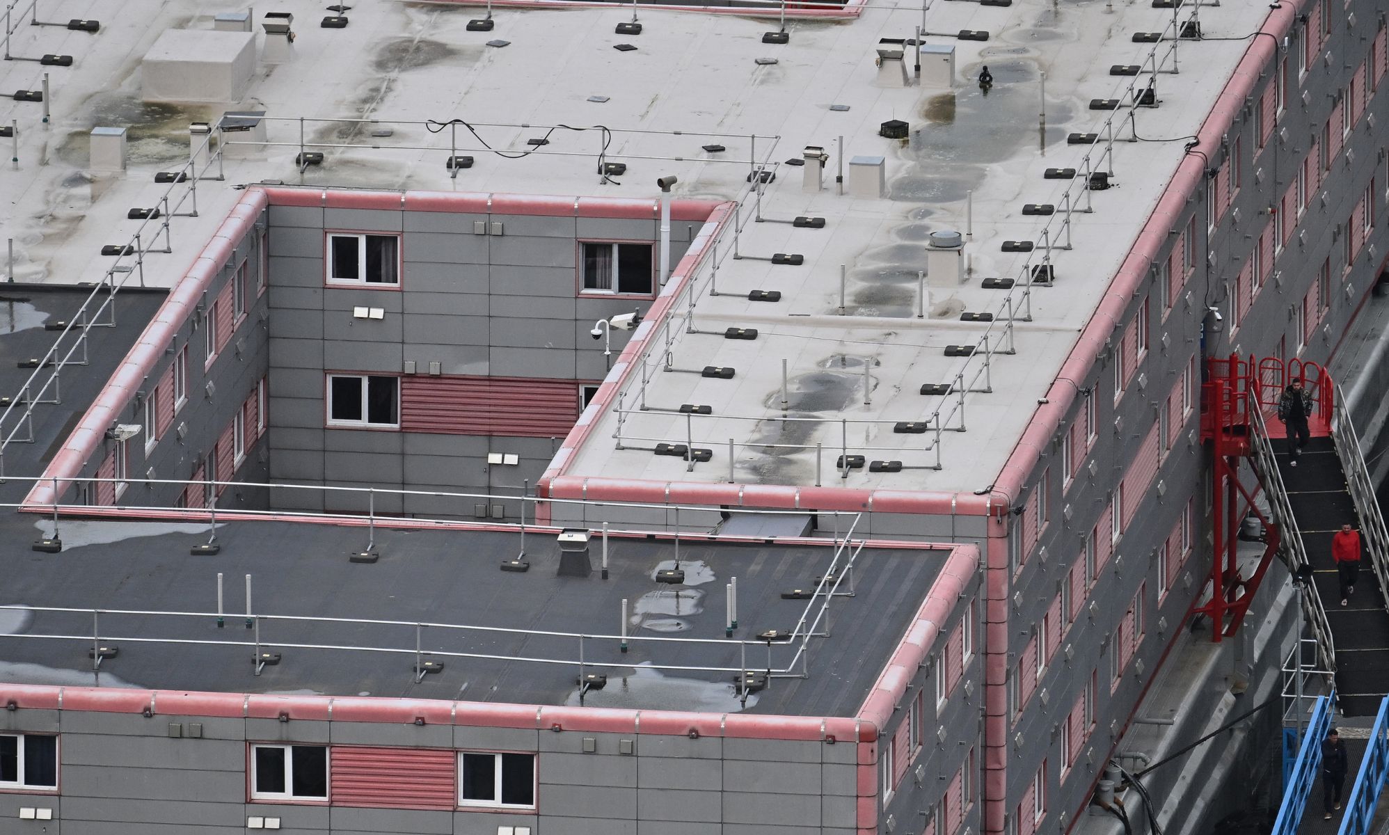 The Bibby Stockholm, pictured.