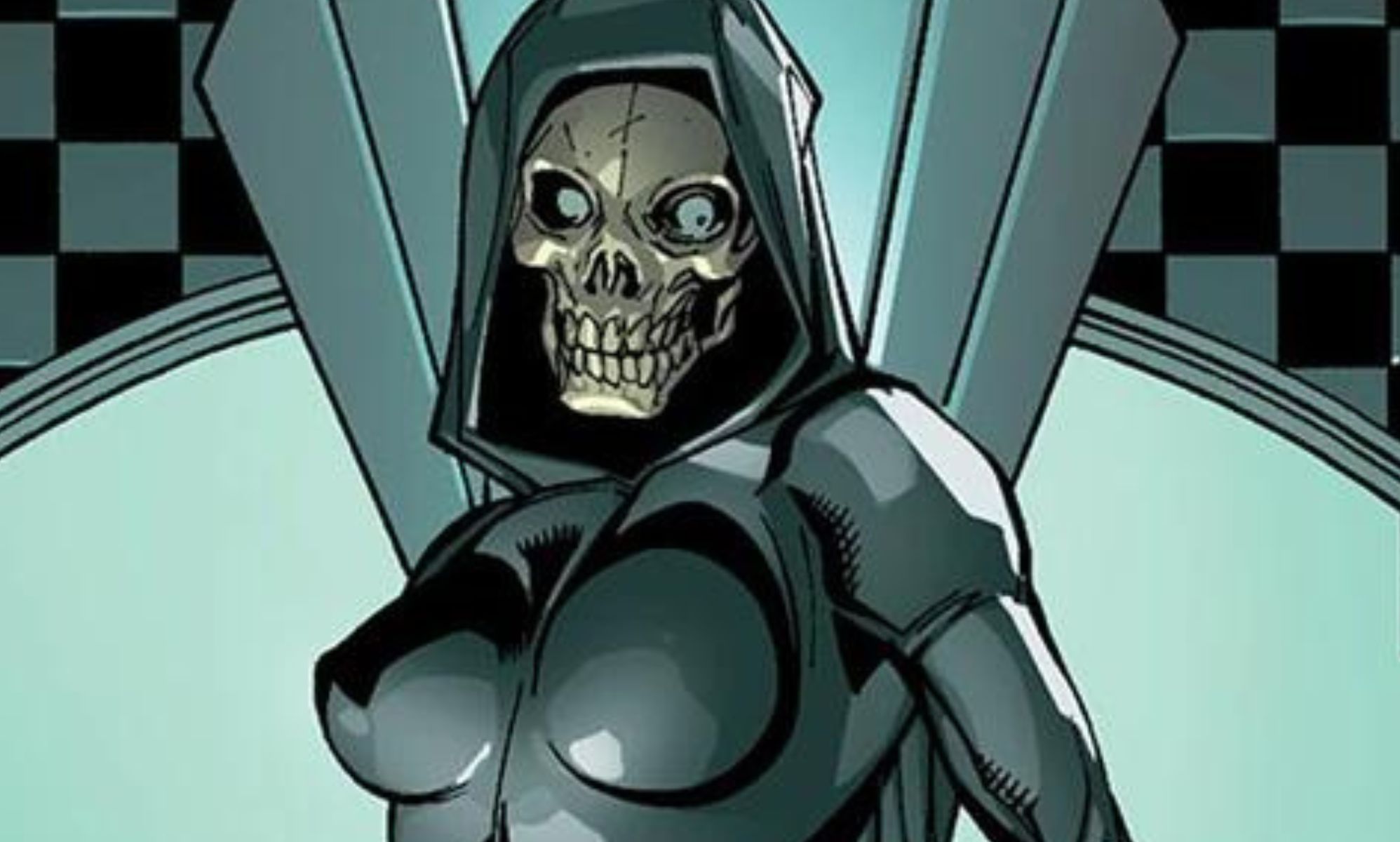An illustrated image of Death from Marvel Comics.