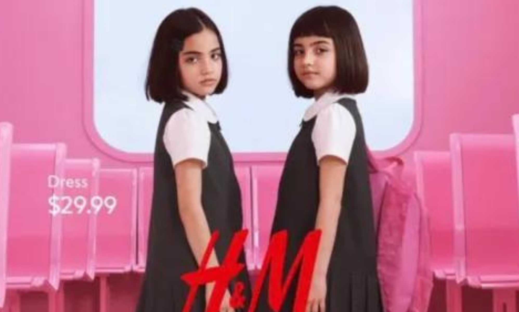 H&M pulls school advert after complaints that it sexualises children 