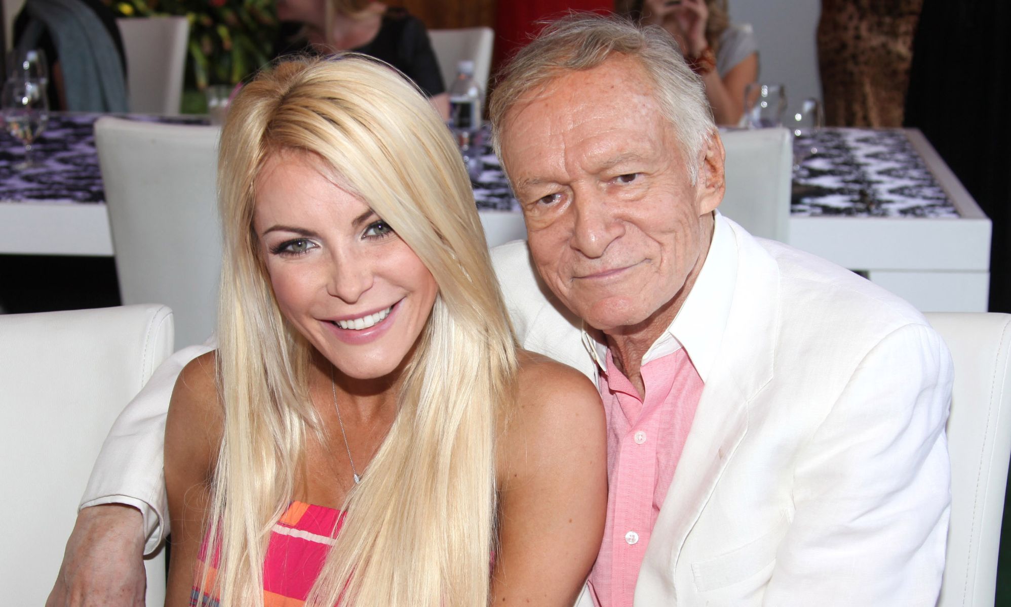 Crystal and Hugh Hefner.