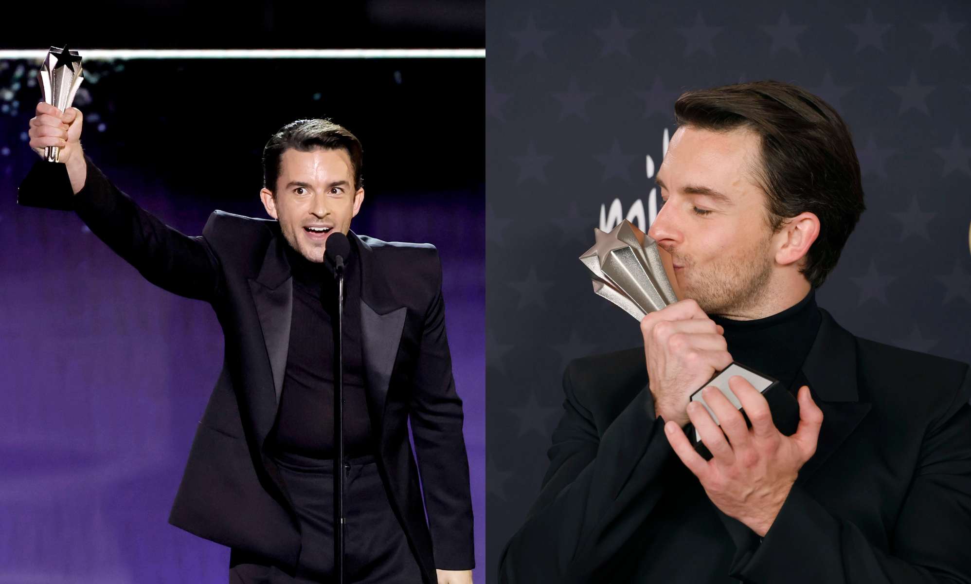 Jonathan Bailey pays touching tribute to generations of LGBTQ+ people with Critics' Choice win