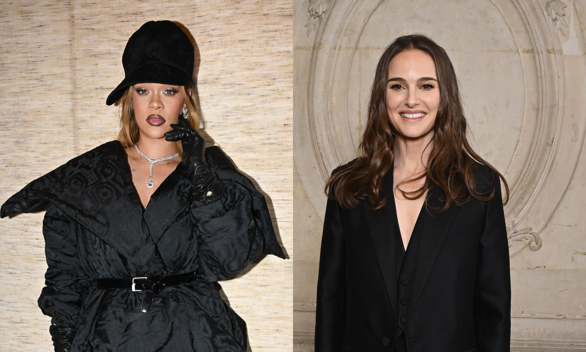 Natalie Portman fangirling over Rihanna at Dior's Haute Couture show in Paris is so relatable