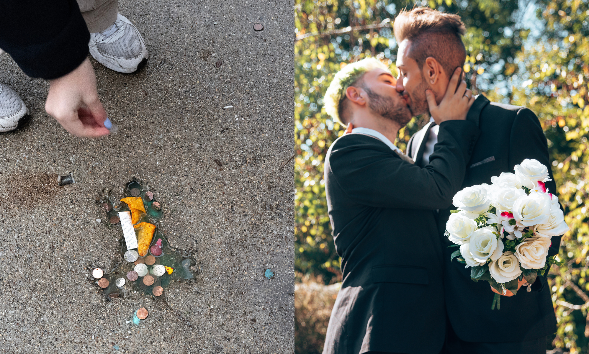 Gay couple's wedding at infamous Chicago Rat Hole is all kinds of iconic