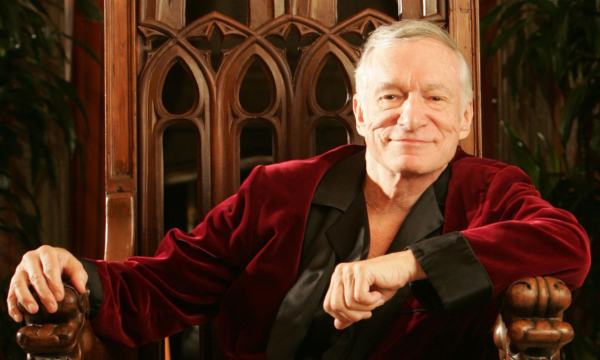 Hugh Hefner’s wife suggests Playboy tycoon slept with men: 'He was very open'