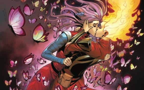 Betsy Braddock and Rachel Summers kiss