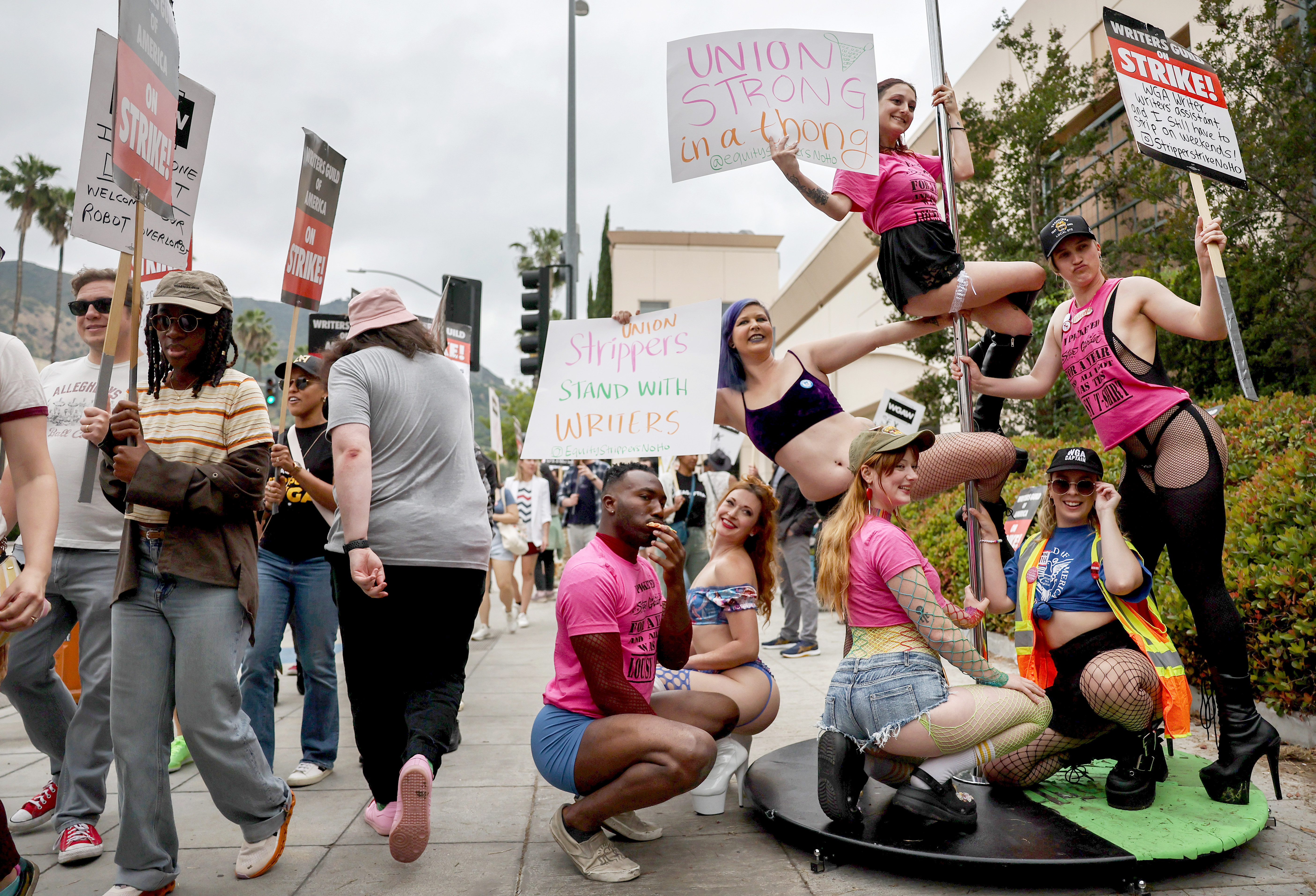 Protestors rally for sex workers' Bill of Rights which would end police raids on gay bars