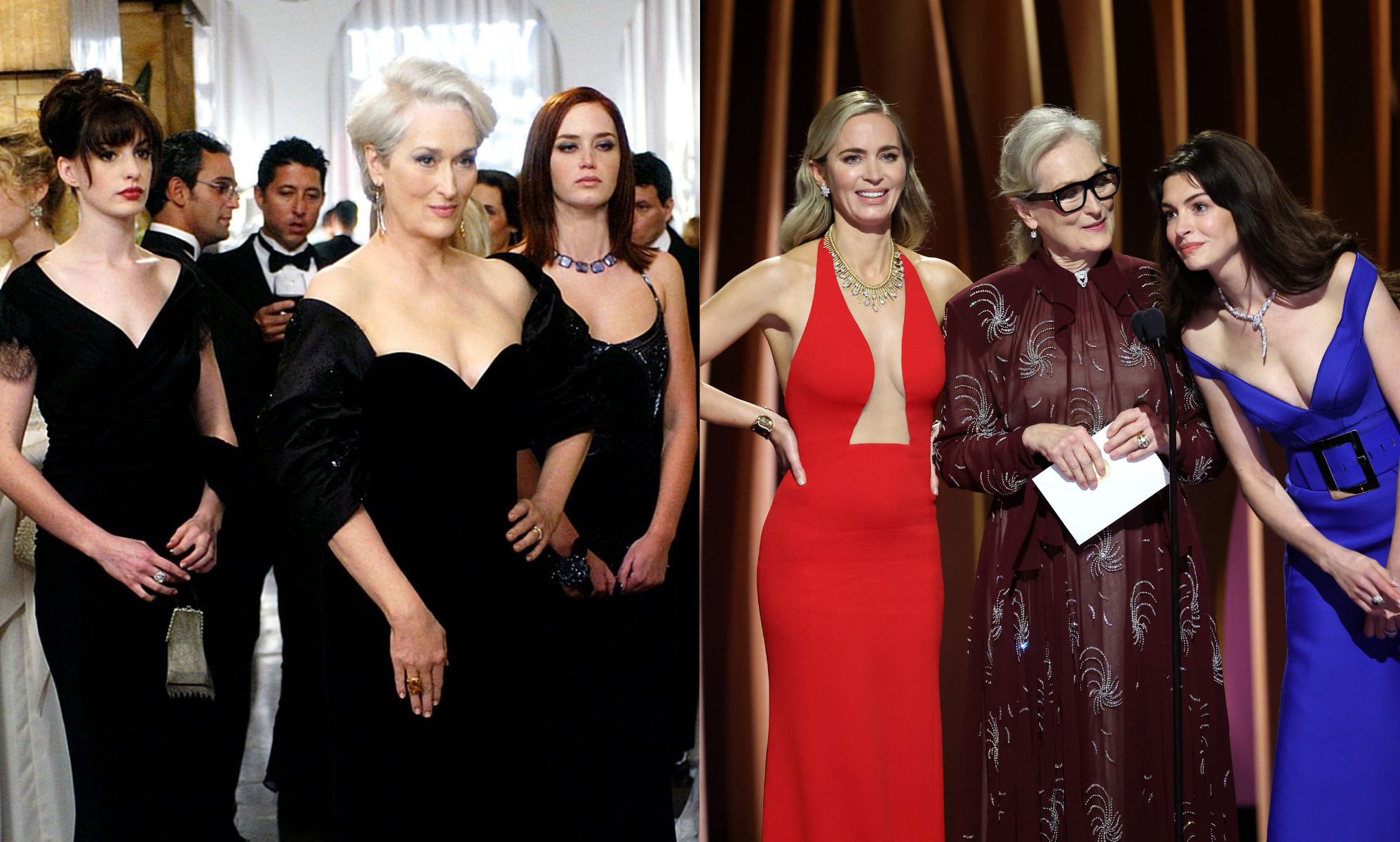 The Devil Wears Prada cast reunites at the 2024 SAG Awards as fans lose it