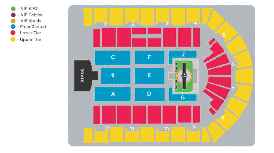 Justin Timberlake seating plan