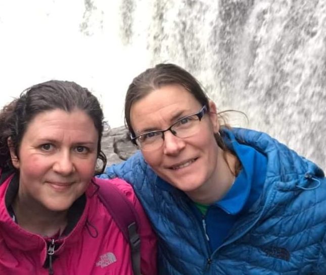 Foster carers Joanna and Emma Johnstone. (Supplied) 