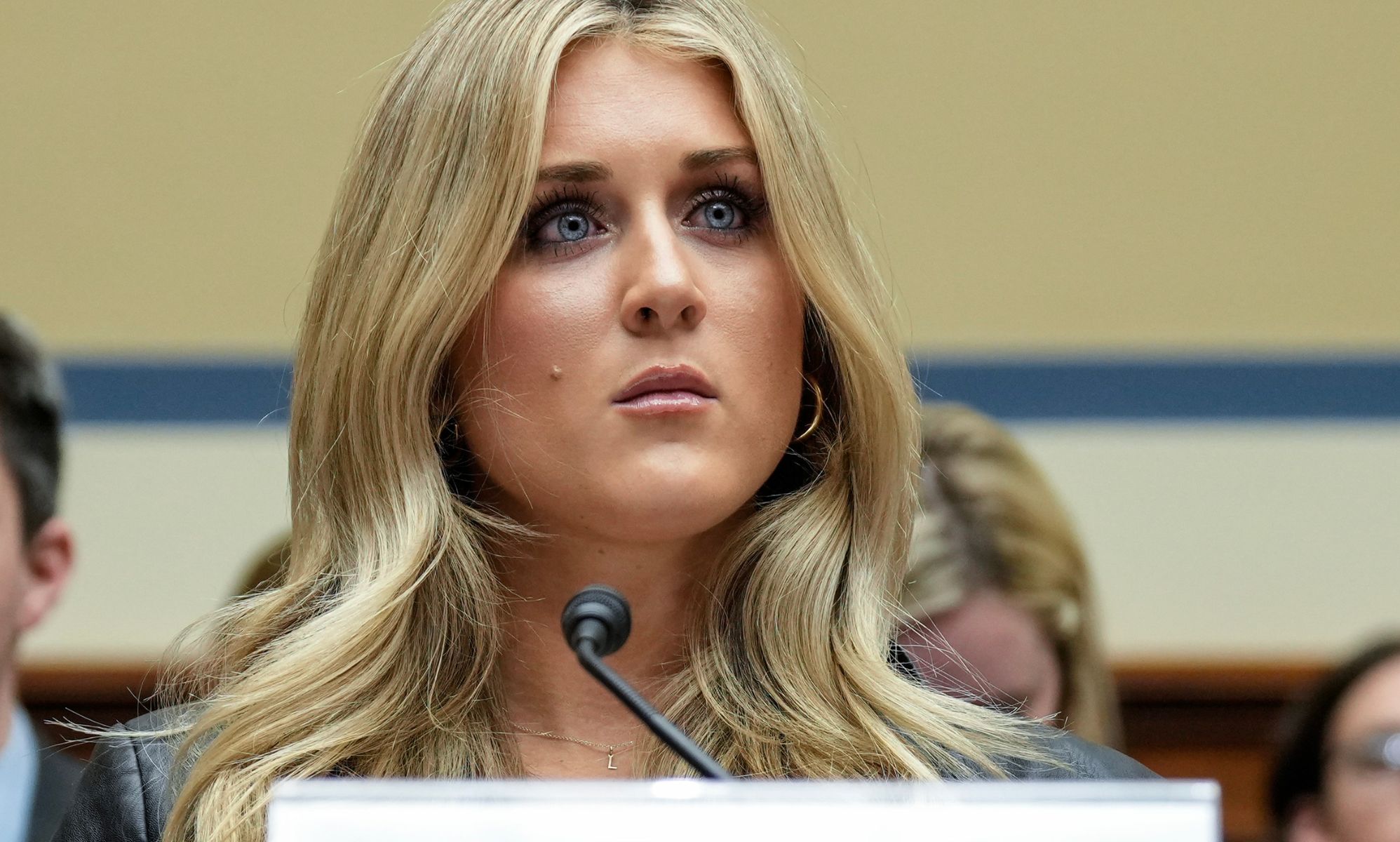 Riley Gaines among 16 female athletes suing sports body over pro-trans policy