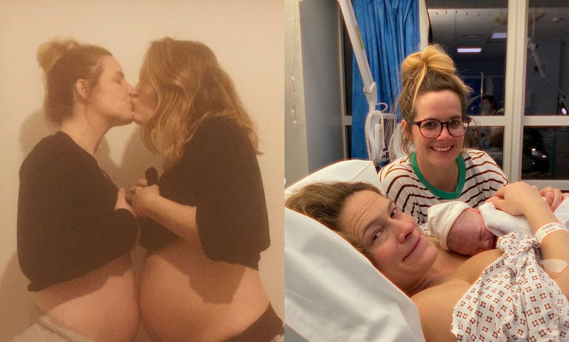 Lesbian couple give birth to each other's baby in UK first: 'Never set out to be pioneers'