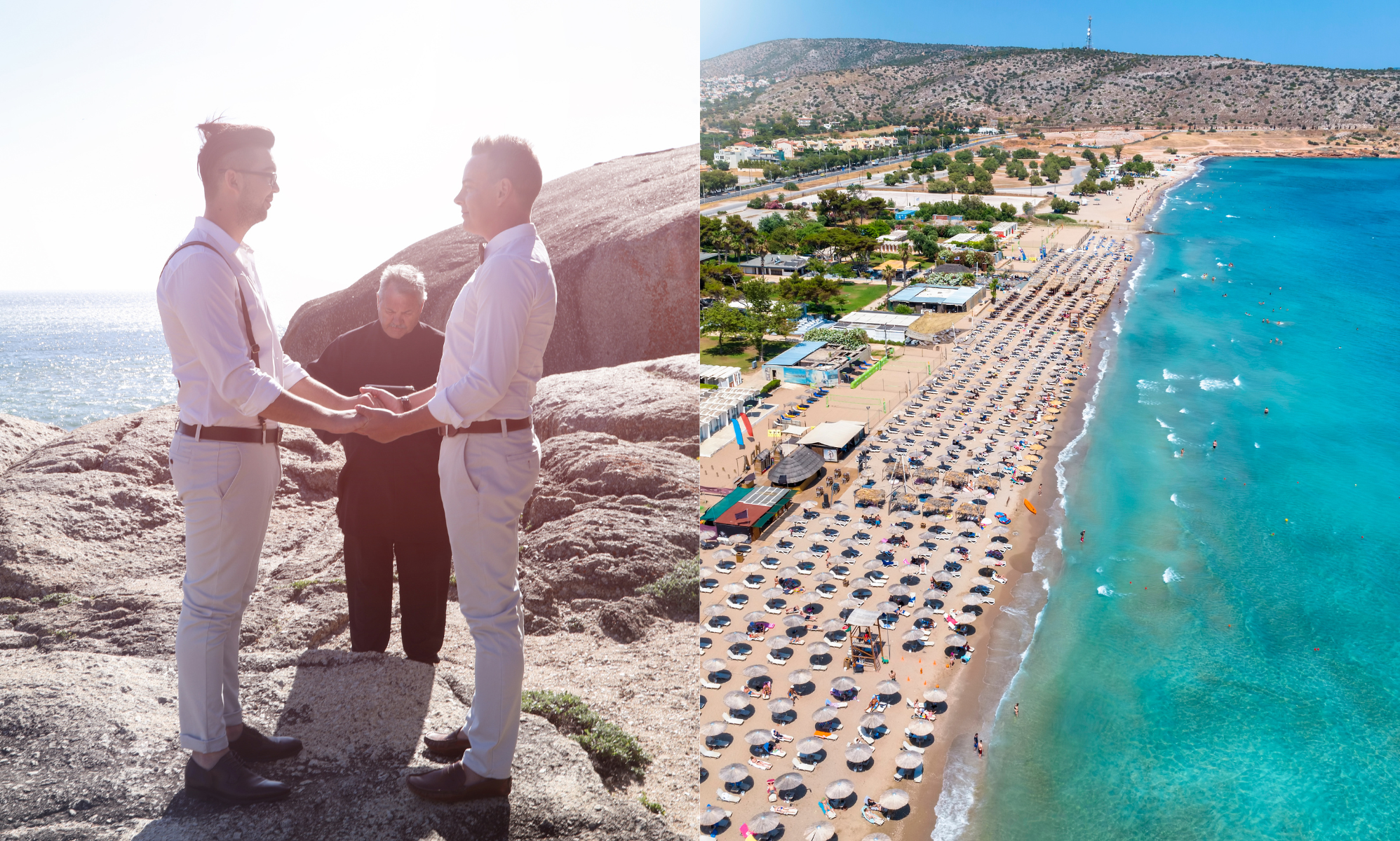 Gay couple makes history with the first same-sex wedding in Greece