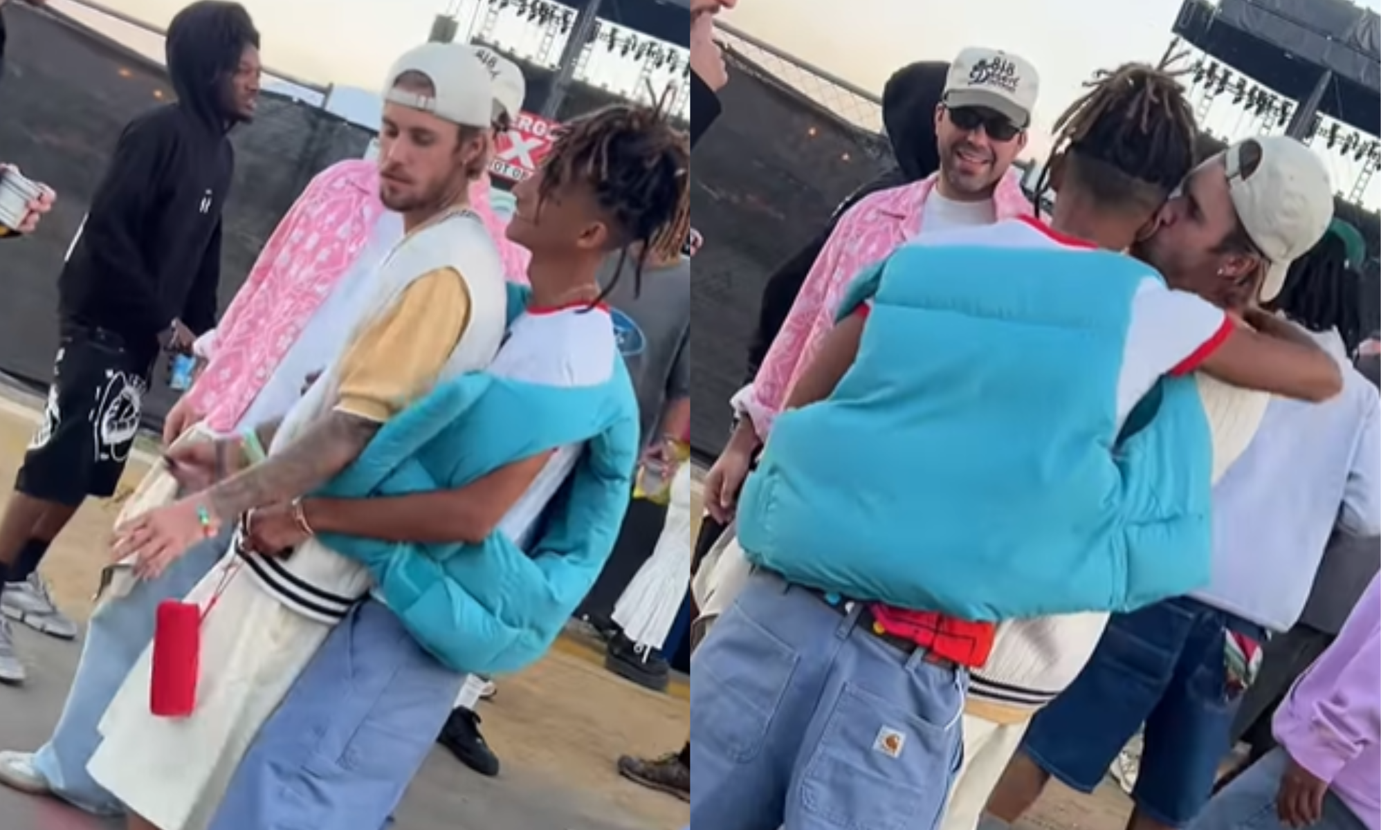 Bigots rage after Justin Bieber and Jaden Smith kiss and dance at Coachella