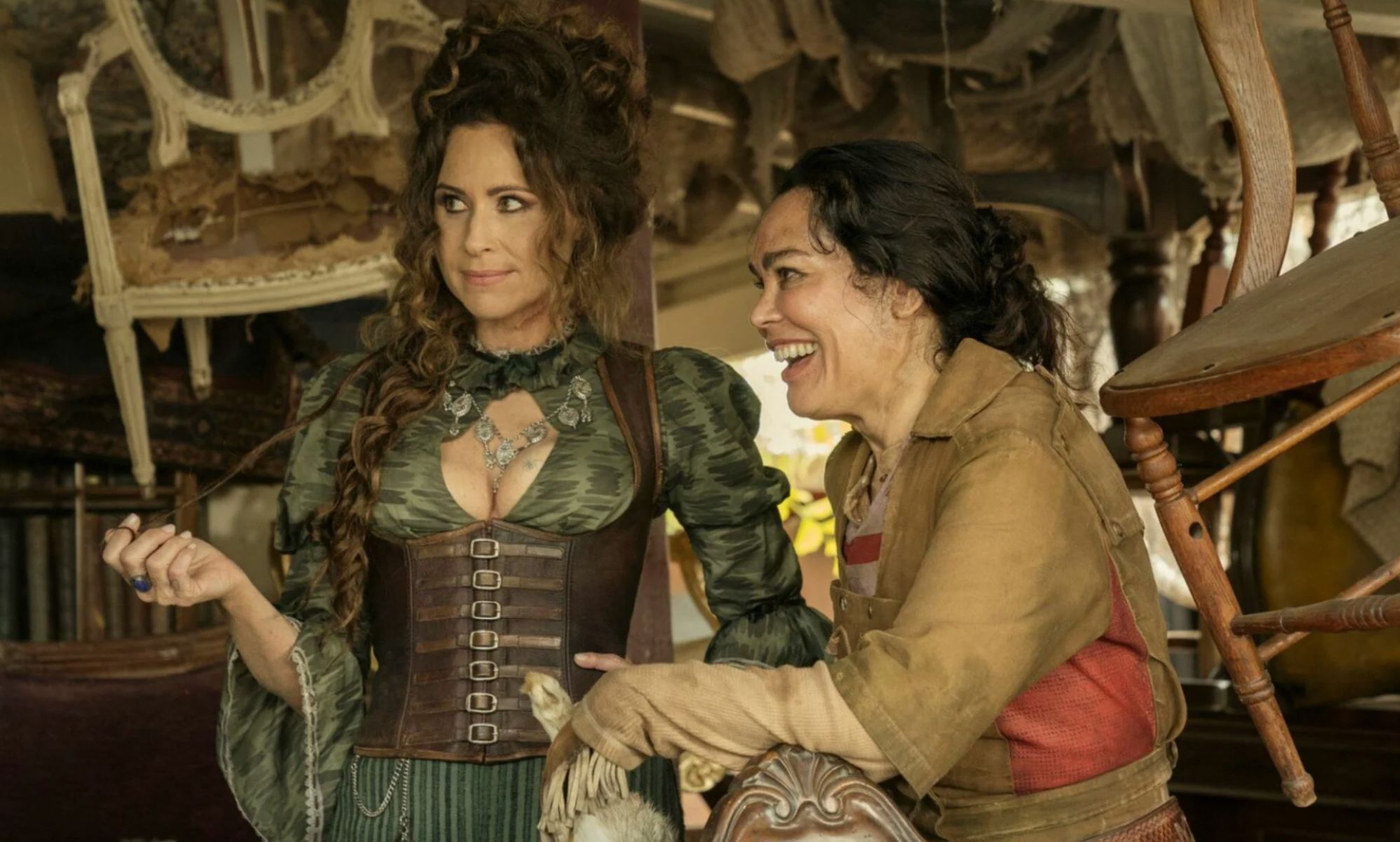 Mary Read and Anne Bonny in Our Flag Means Death.