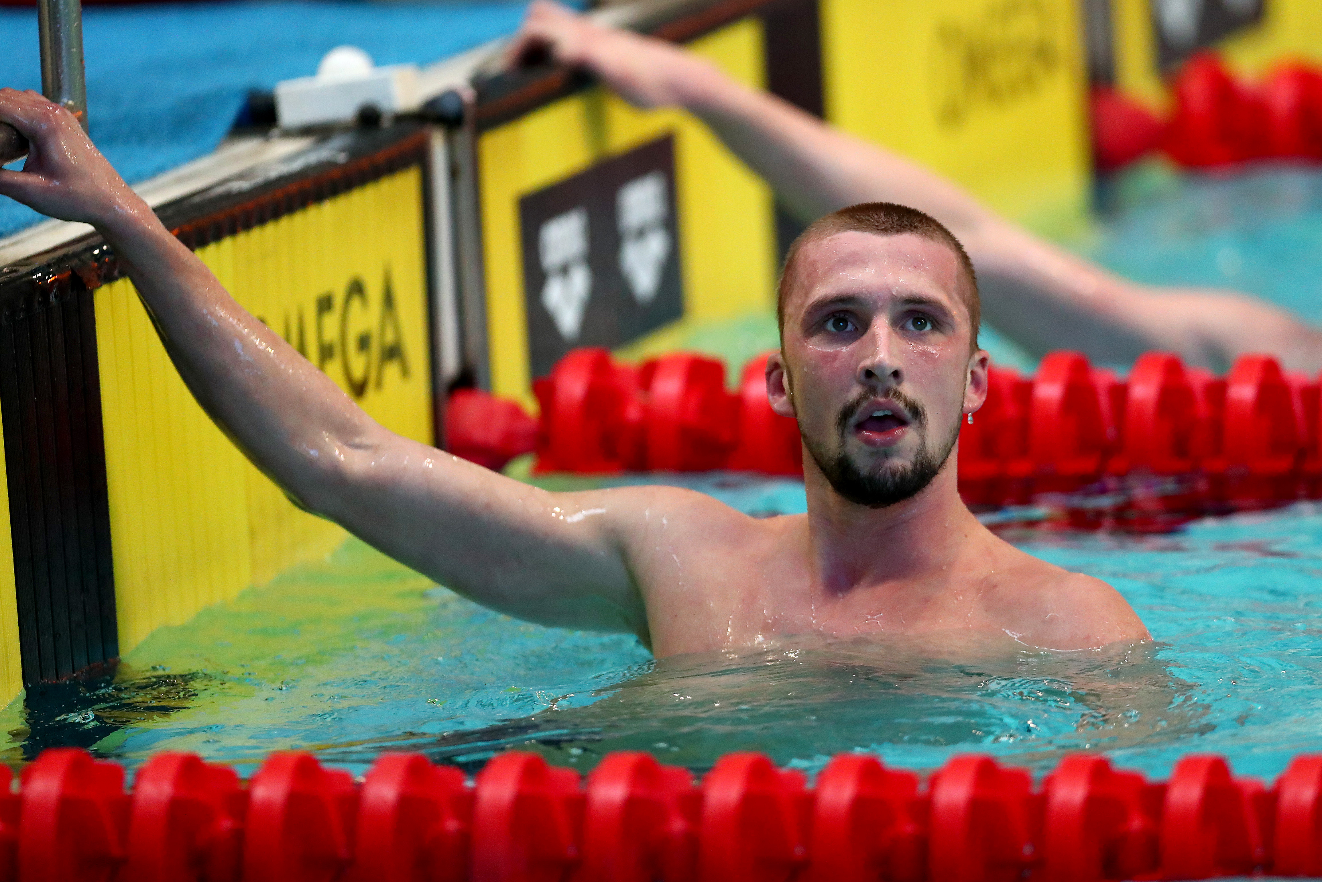Daniel Jervis of Great Britain looks on after competing in the Men