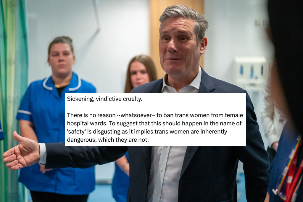 Fury as Tories propose that trans women be banned from female NHS wards – and Keir Starmer agrees