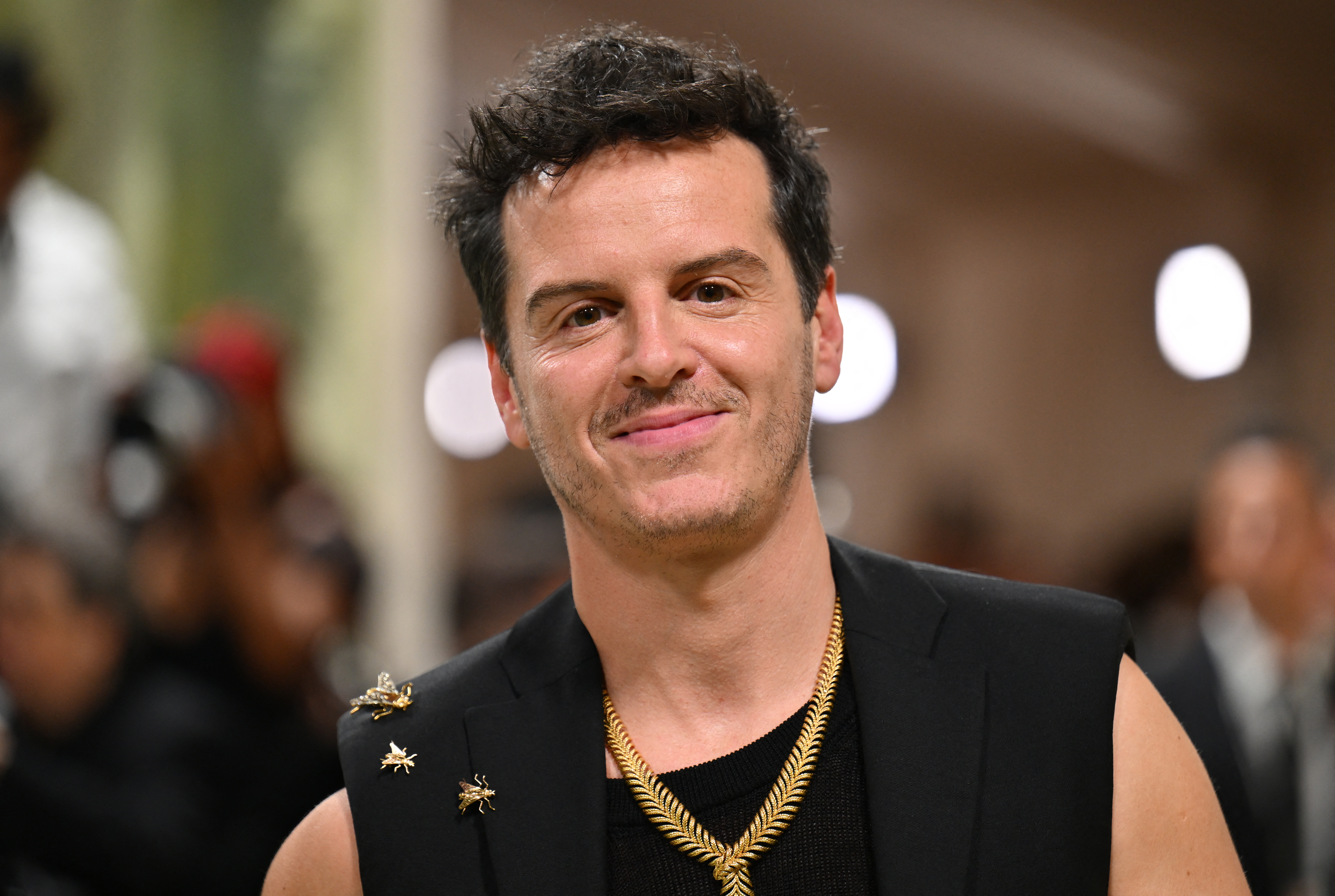 Andrew Scott wears a sleeveless waistcoat at the Met Gala, and fans can't stop looking at his arms