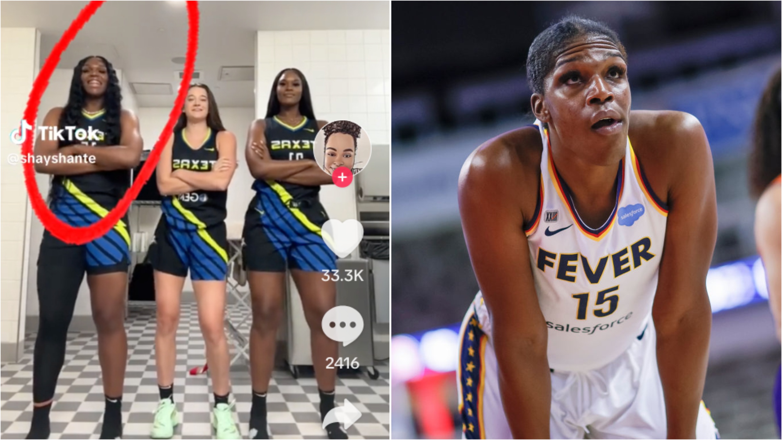 Fans of basketball star Teaira McCowan hit back after she's targeted by 'transvestigating' TikToker