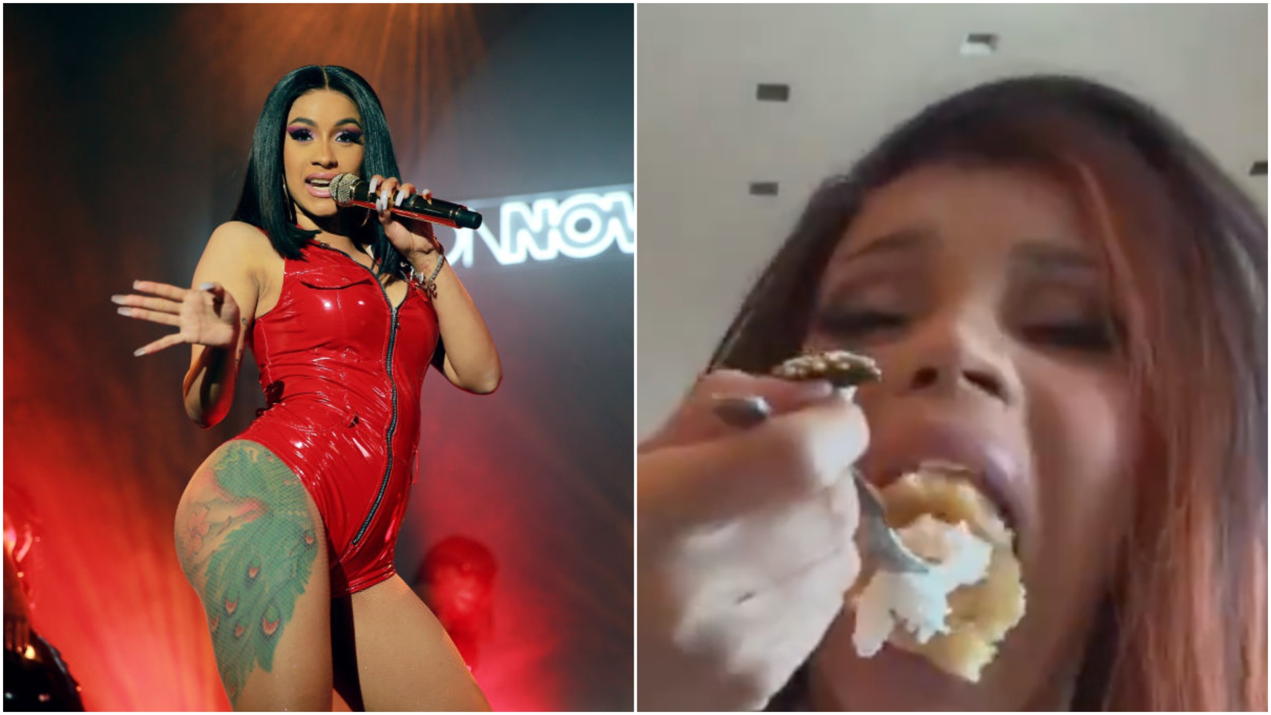 Cardi B hits back at body shamers with a pile of pancakes and whipped cream – because she can