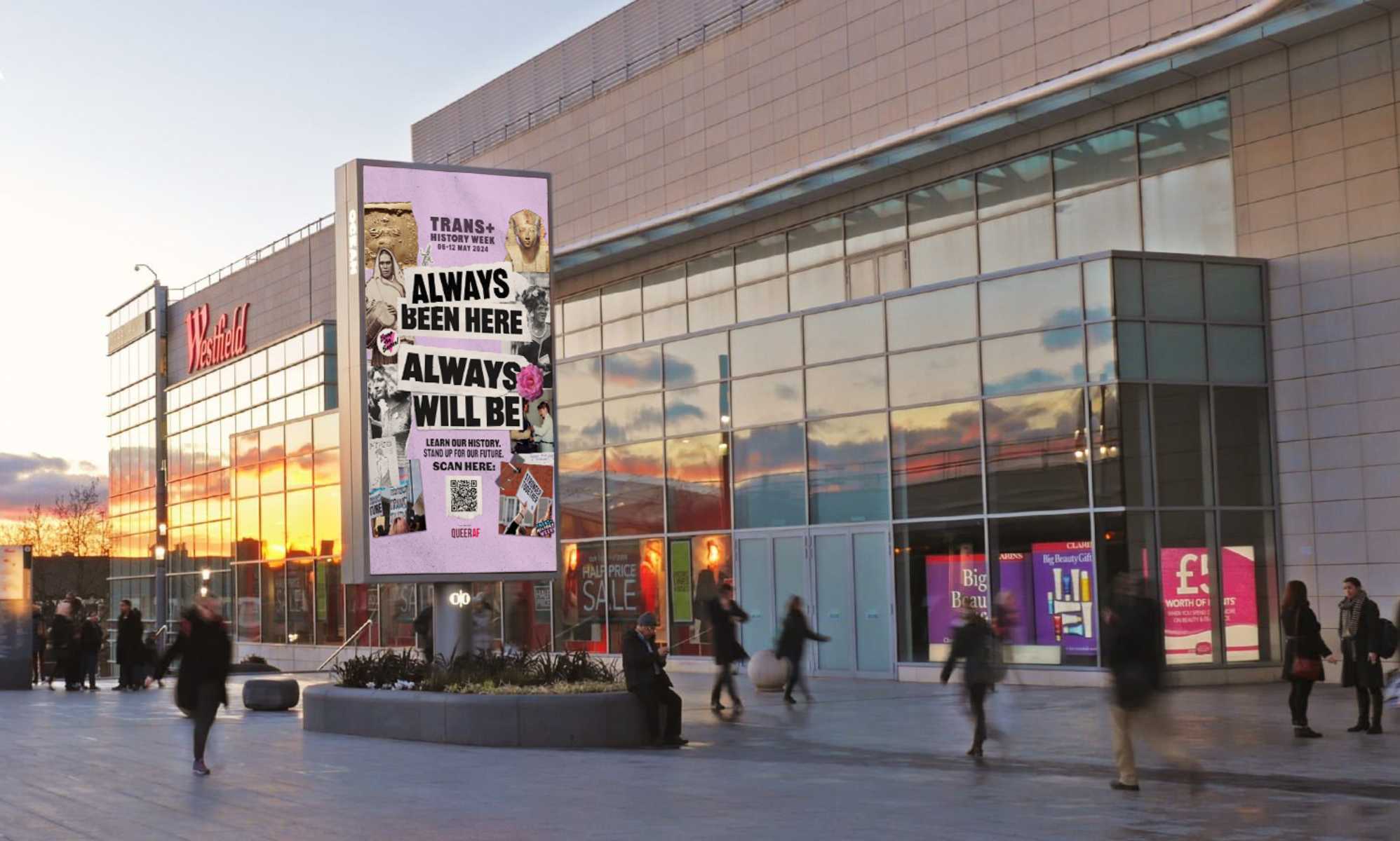 Powerful 'Always Been Here' billboards appear across the UK to mark inaugural Trans+ History Week