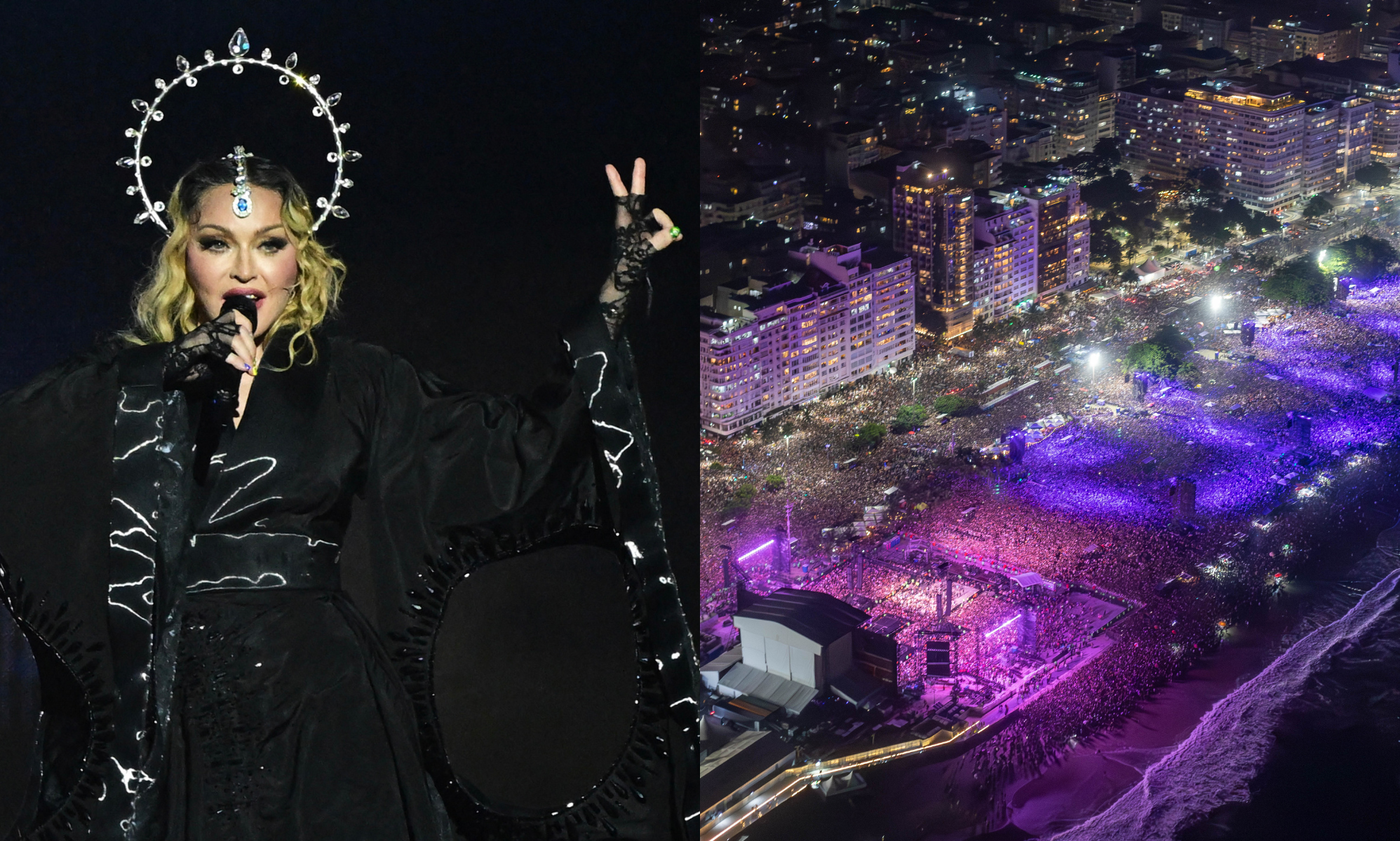 Madonna makes history with free 'beach party' gig on Copacabana Beach, Brazil as 1.6 million attend