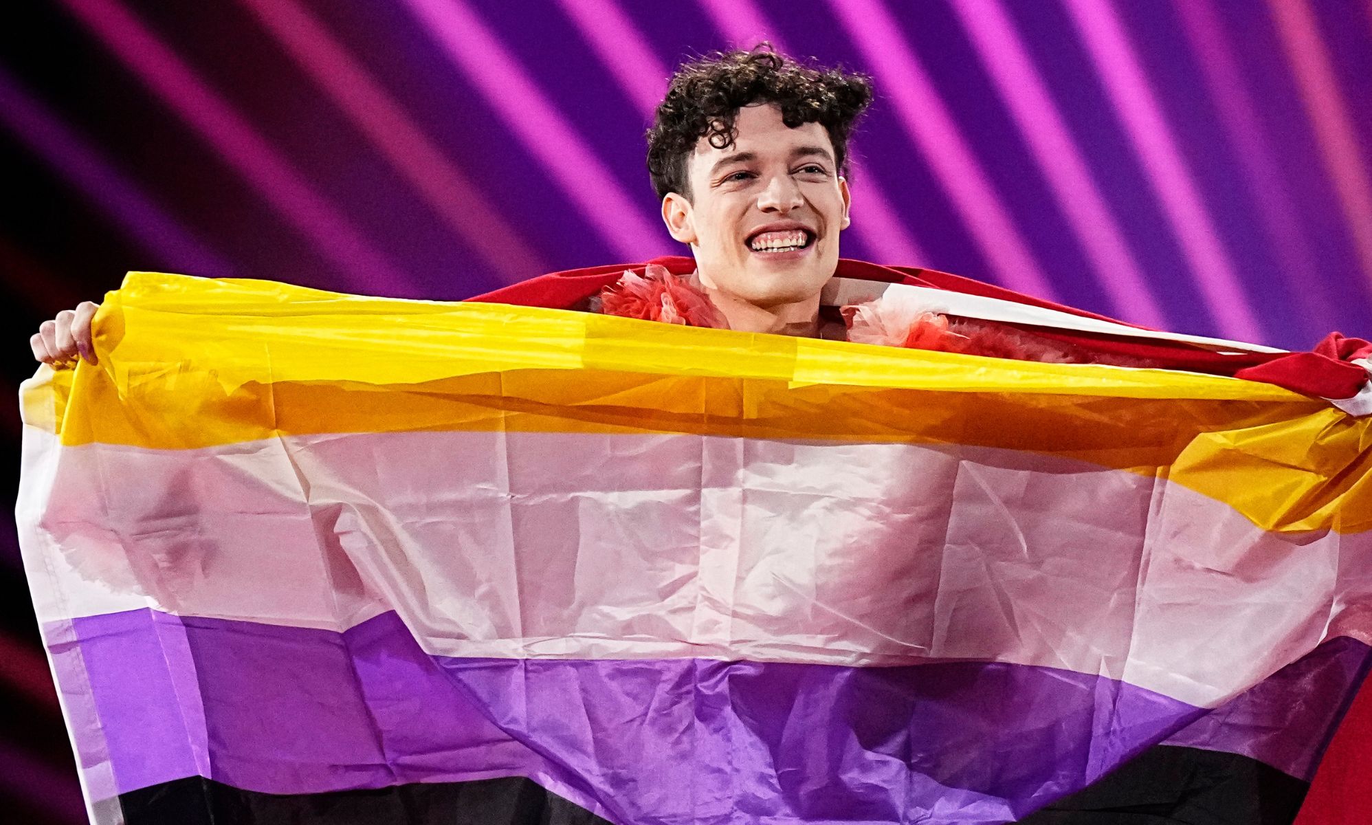 Non-binary Eurovision winner Nemo condemns Pride flag ban