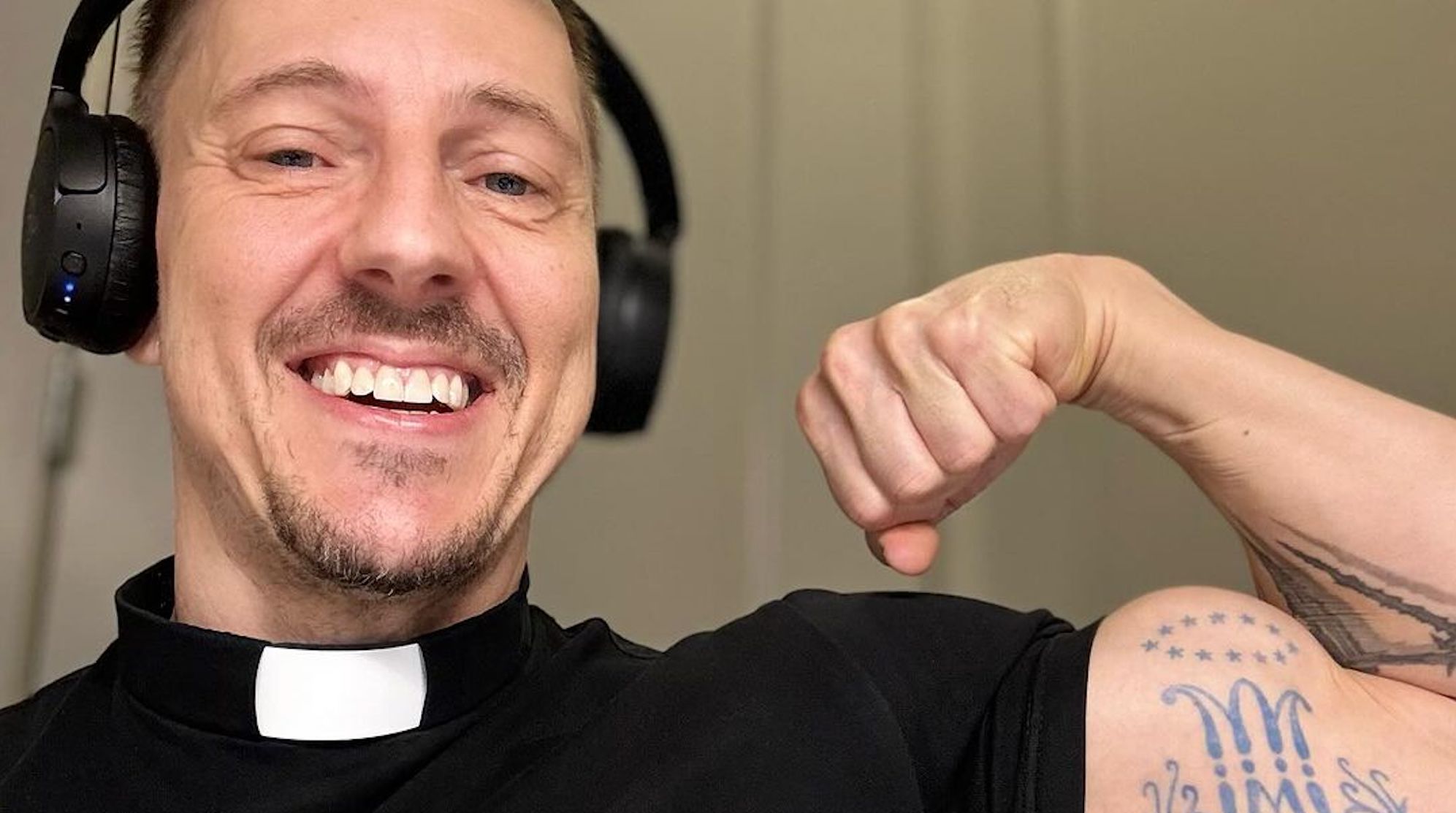 Gay bodybuilding priest goes viral with a simple yet powerful message: 'You are loved'
