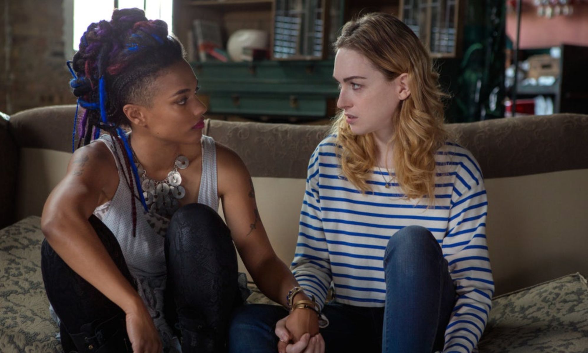 Freema Agyeman as Amanita &quot;Neets&quot; Caplan and Jamie Clayton as Nomi Marks.